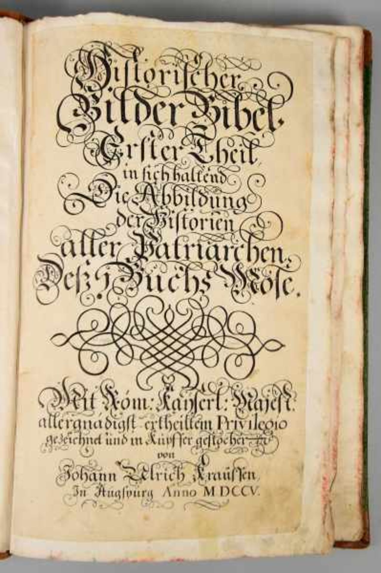 HISTORISCHE BILDER-BIBEL bestehend aus 5 Teilen in einem Band, Johann Ulrich Krauß (Augsburg 18. - Bild 5 aus 7