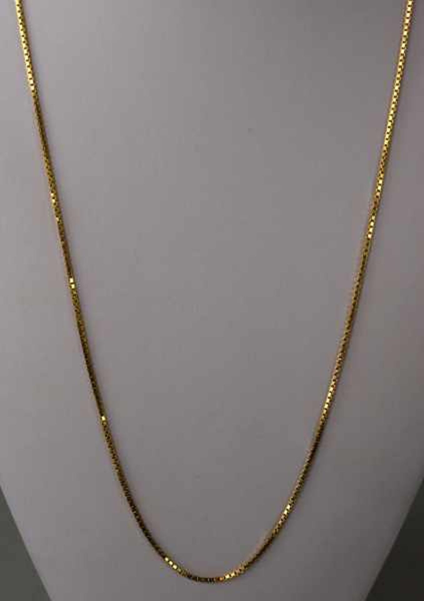 FEINE KETTE lang, Milanesemuster, Gelbgold 18ct, 12,56g, L 69cm- - -23.00 % buyer's premium on the