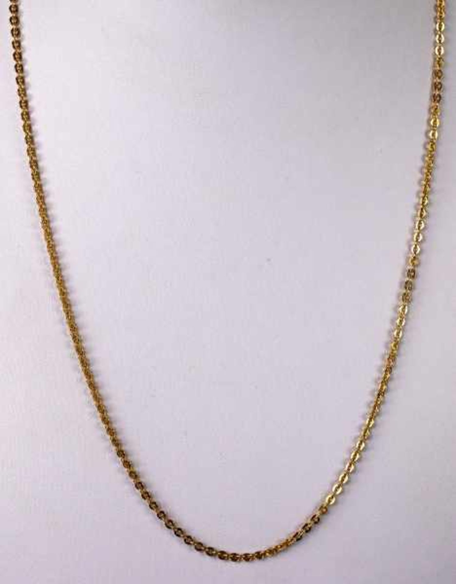 LANGE KETTE mit Ringverschluß, Gelbgold 18ct, 11,79g, L 60cm- - -23.00 % buyer's premium on the