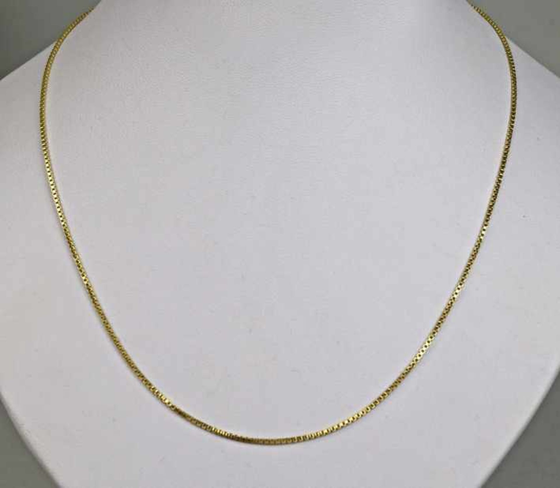 FEINE KETTE Milanesemuster mit Ringverschluß, Gelbgold 14ct, 5,2g, L 50cm- - -23.00 % buyer's - Bild 2 aus 2