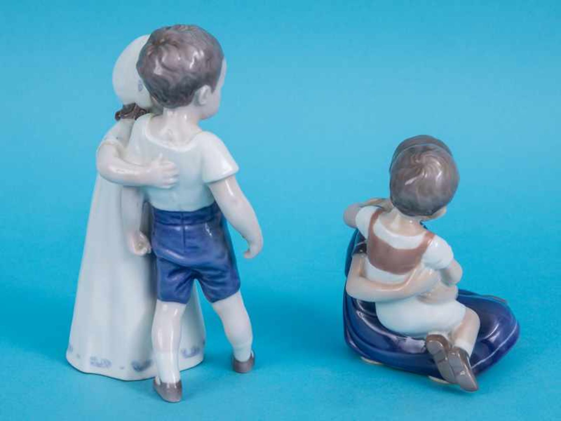 2 Kinderfigurengruppen "Bruder und Schwester" + "Verschmähte Liebe", Entw. Ingeborg Plockross- - Bild 7 aus 8