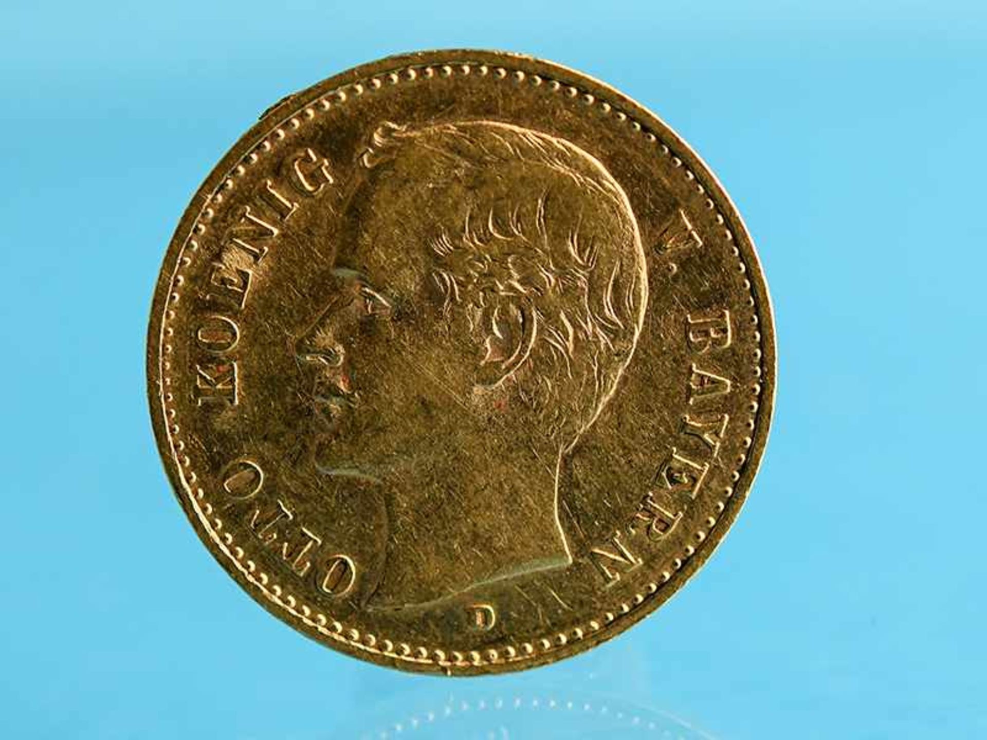 10 Goldmark "Otto Koenig von Bayern", Deutsches Kaiserreich, 1905. 900/-Gold, ca. 3,98 g;