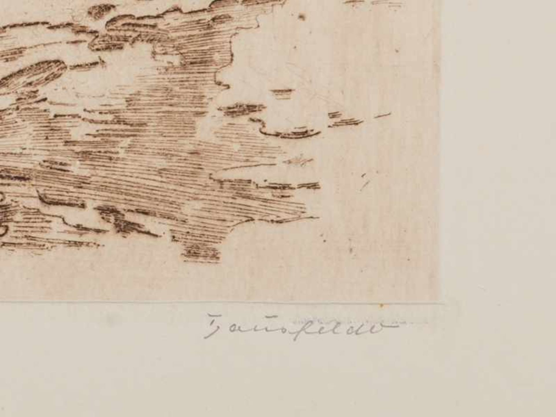 Graphiker 1. H. 20. Jh./Hamburger Griffelkunst (u.a. E. Odefey, R. Fredderich, A. Kubin, F. Husmann, - Image 25 of 37