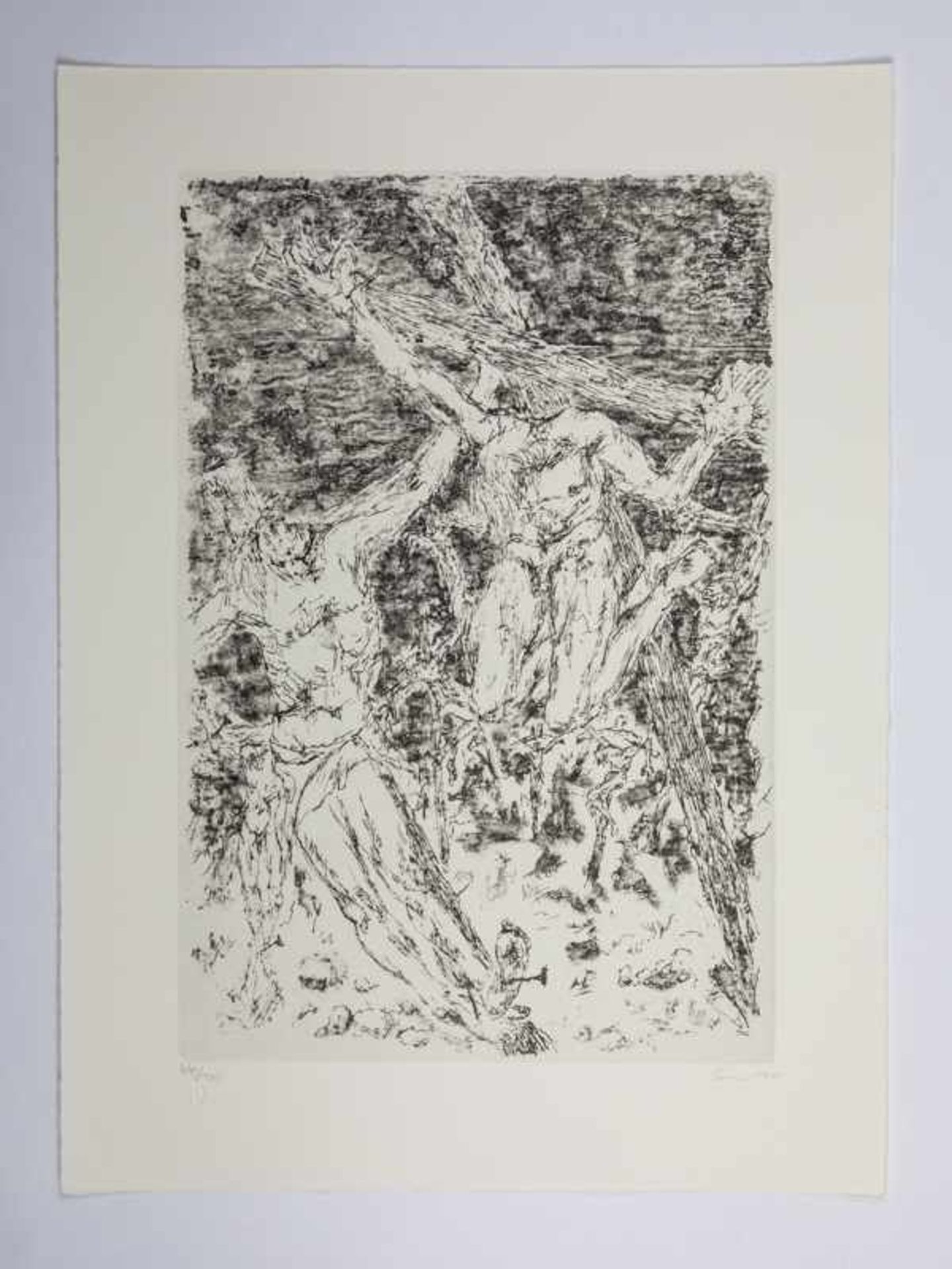 Cremer, Fritz (1906 - 1993). 9 Lithographien zum Motivkreis "Der Gekreuzigte", 1974 - 1986, 9 - Image 2 of 21