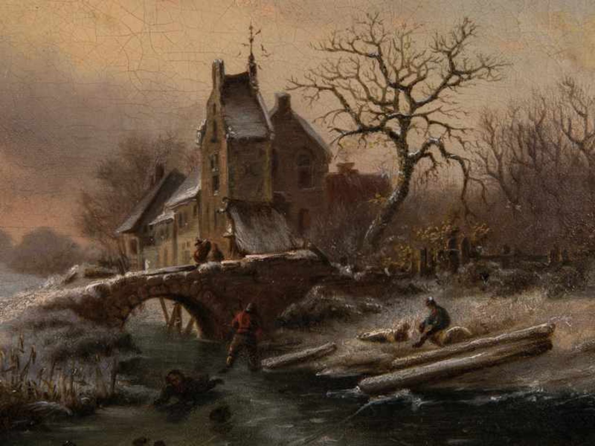 Landschaftsmaler des 19. Jh. ("Heinl, C.", Kopist wohl nach Fredrik Marinus Kruseman, 1816-1882). Öl - Image 2 of 3