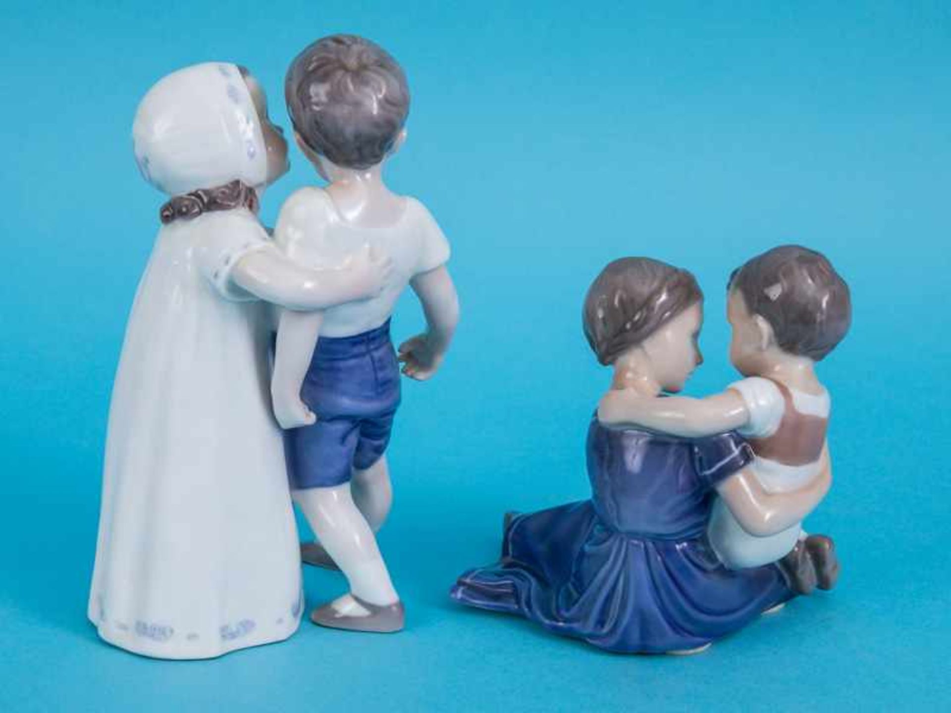 2 Kinderfigurengruppen "Bruder und Schwester" + "Verschmähte Liebe", Entw. Ingeborg Plockross- - Bild 8 aus 8