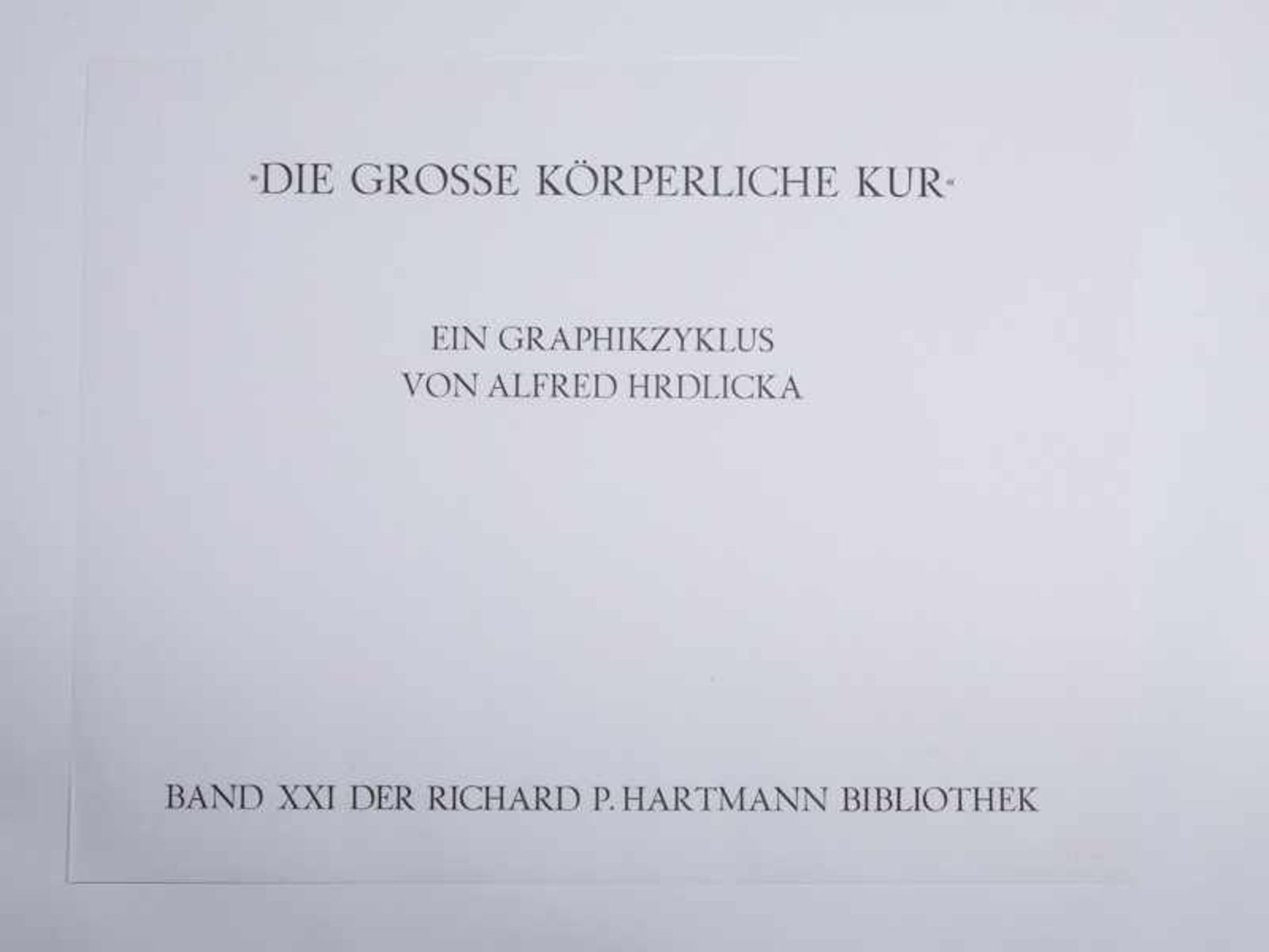 Hrdlicka, Alfred (1928 - 2009). Mappe mit 12 Lithographien aus dem Zyklus "Die große körperliche - Image 27 of 29
