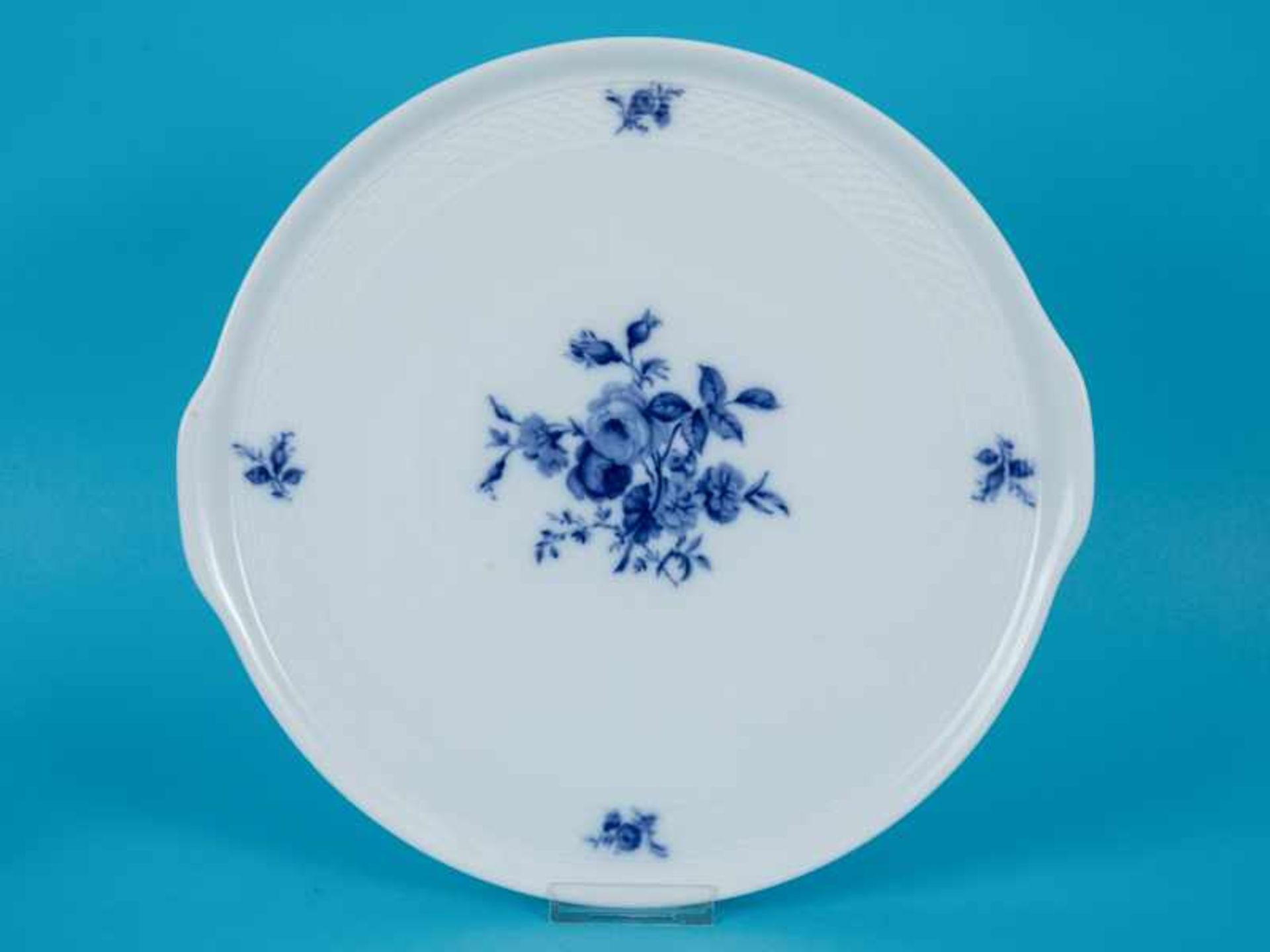 Großes 68-tlg. Frühstücks-/Kaffeeservice "Blaue Blume" für 12 Personen, Royal Copenhagen, 20. Jh. - Bild 6 aus 8