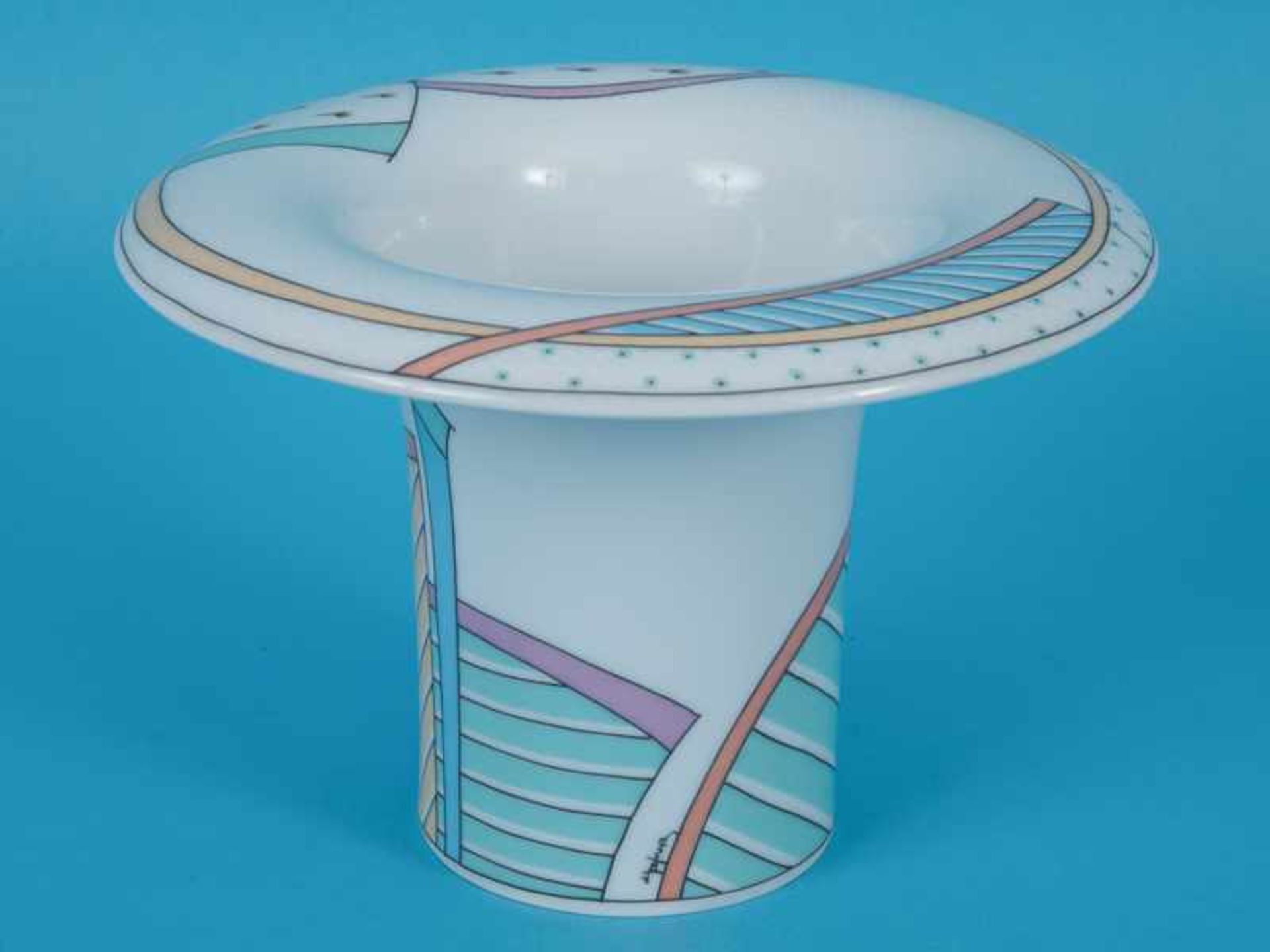 Design-Vase "century", Entwurf Tapio Wirkkala u. Dorothy Hafner, Rosenthal, 1980er Jahre. - Bild 2 aus 7