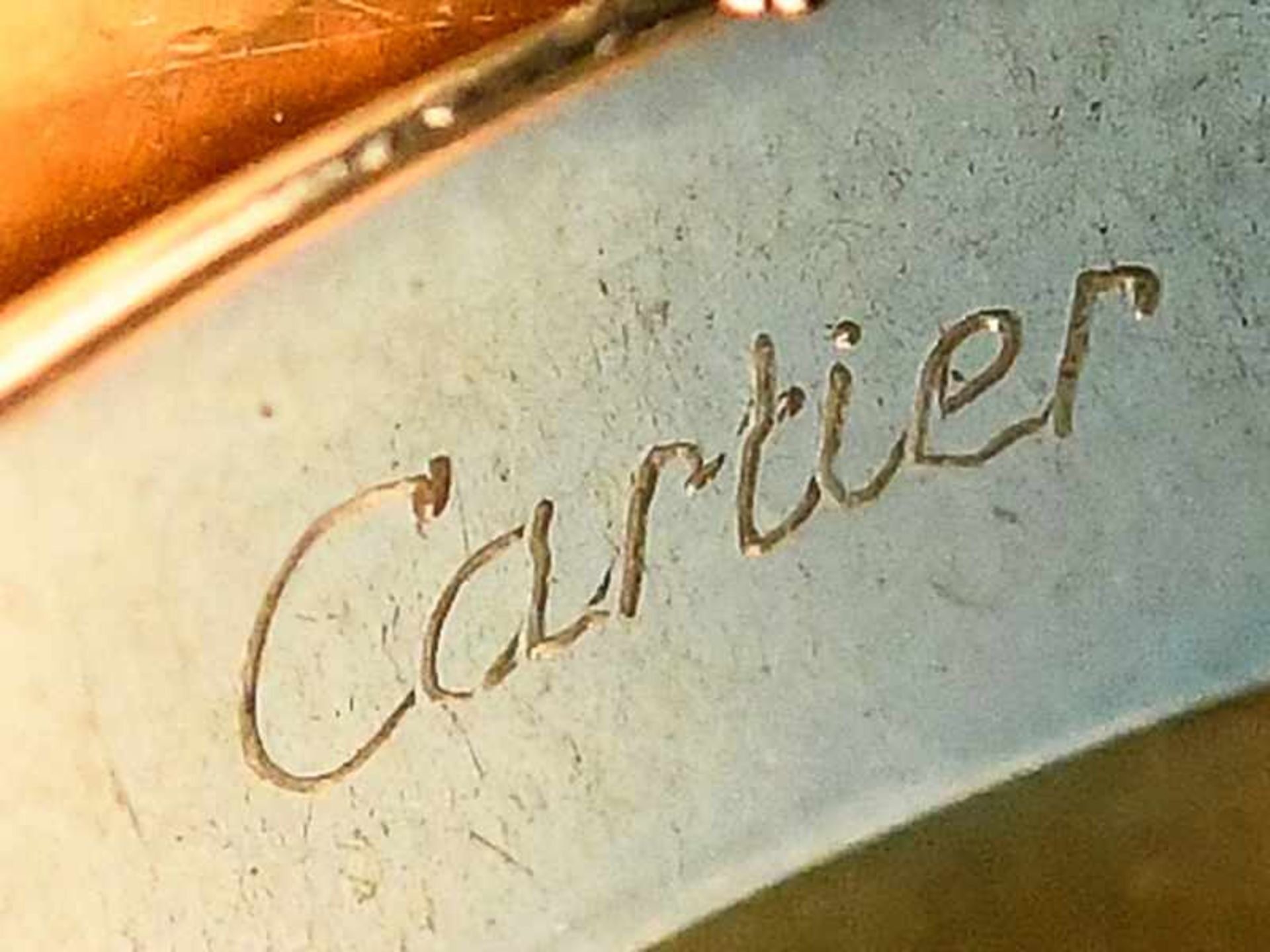 Ring Trinity, Cartier, Paris, 20. Jh. 750/- Gelb,- Weiß.- und Rotgold. Gesamtgewicht ca. 11,1 g. - Bild 3 aus 3