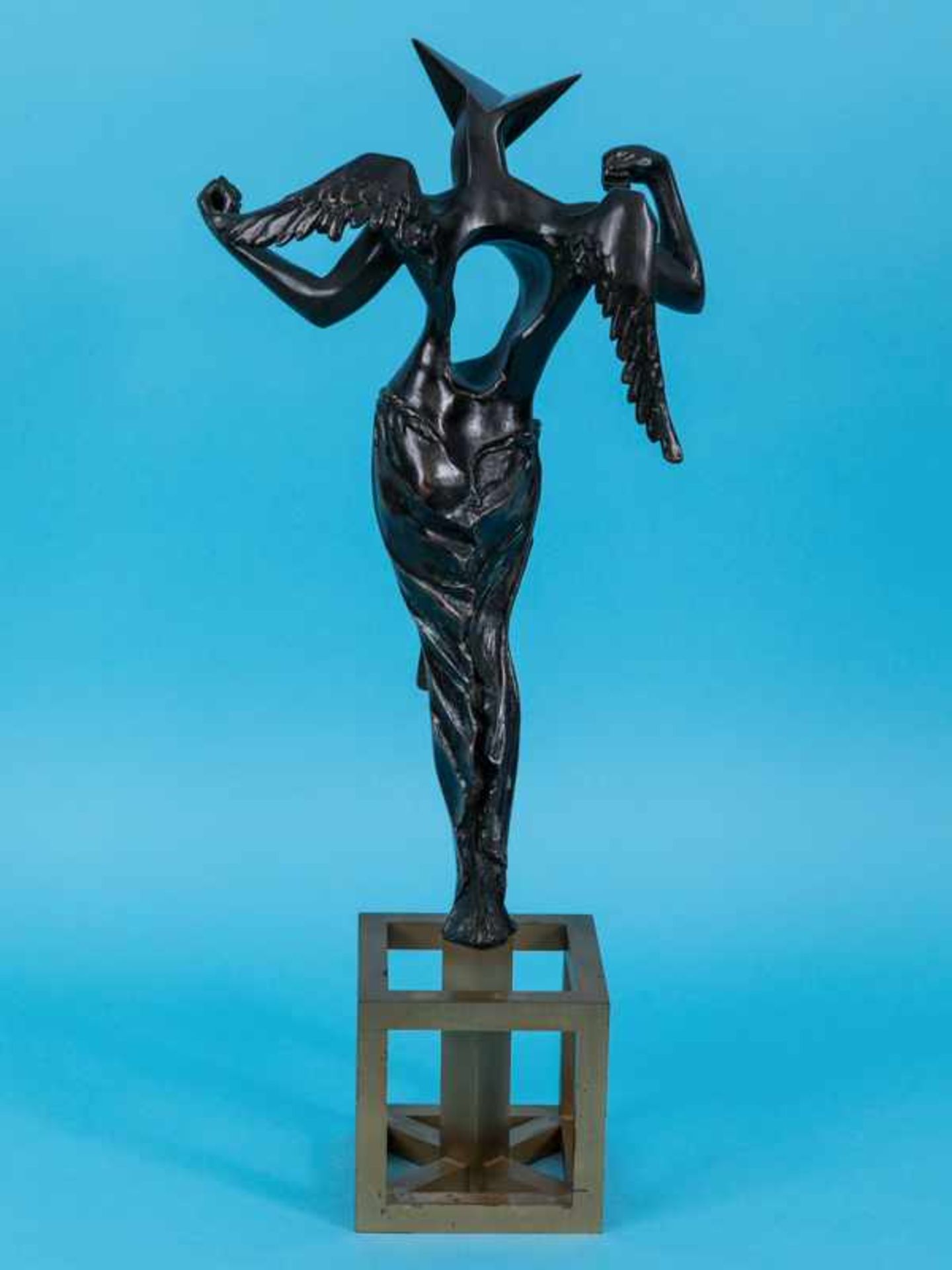 Dalí, Salvator (1904-1989) Bronzeskulptur "The Surrealistic Angel" mit beiliegendem Echtheits- - Bild 10 aus 12