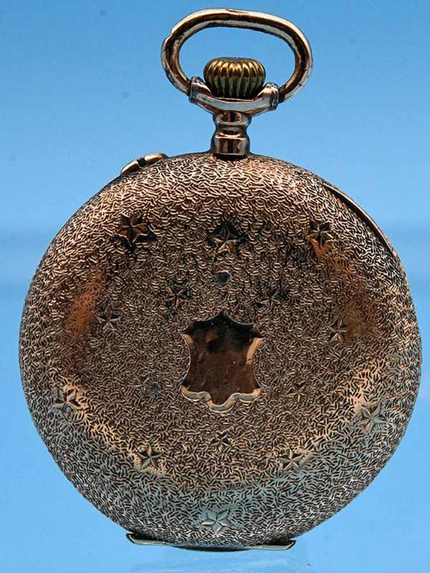 Damentaschenuhr, um 1900 585/- Roségold. Gesamtgewicht ca. 22,5 g. Sprungdeckel Doublé. Weißes - Bild 2 aus 3