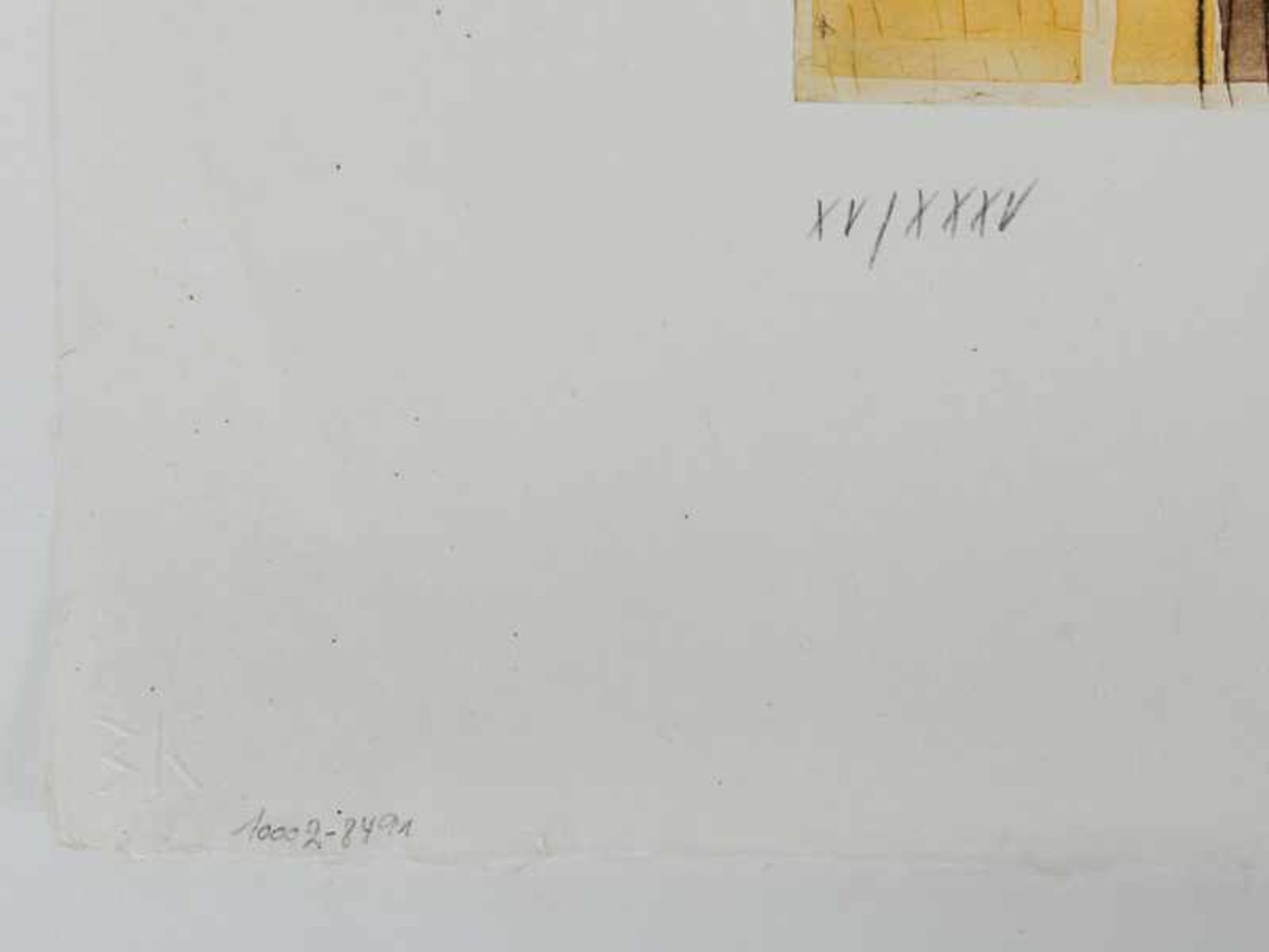 Bargheer, Eduard (1901-1979). Farbradierung auf Japanbütten "Forio d‘Ischia"; im Druck unten - Bild 3 aus 3