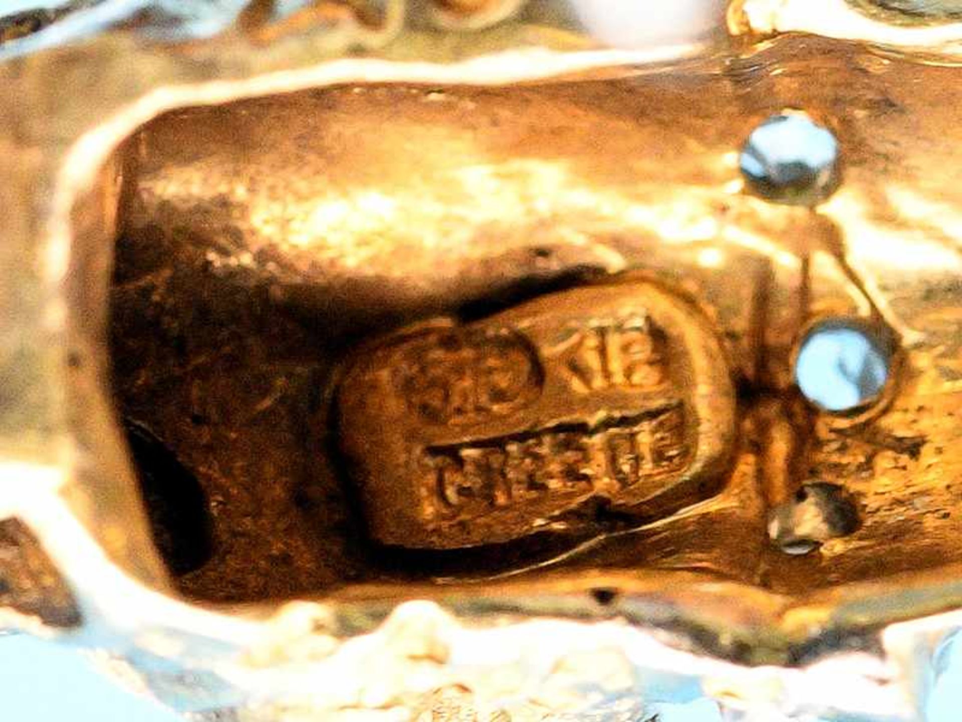 Ring " Löwenköpfe" mit kleinen Diamanten und Rubinen, Goldschmiedearbeit von Ilias Lalaounis, - Bild 4 aus 7