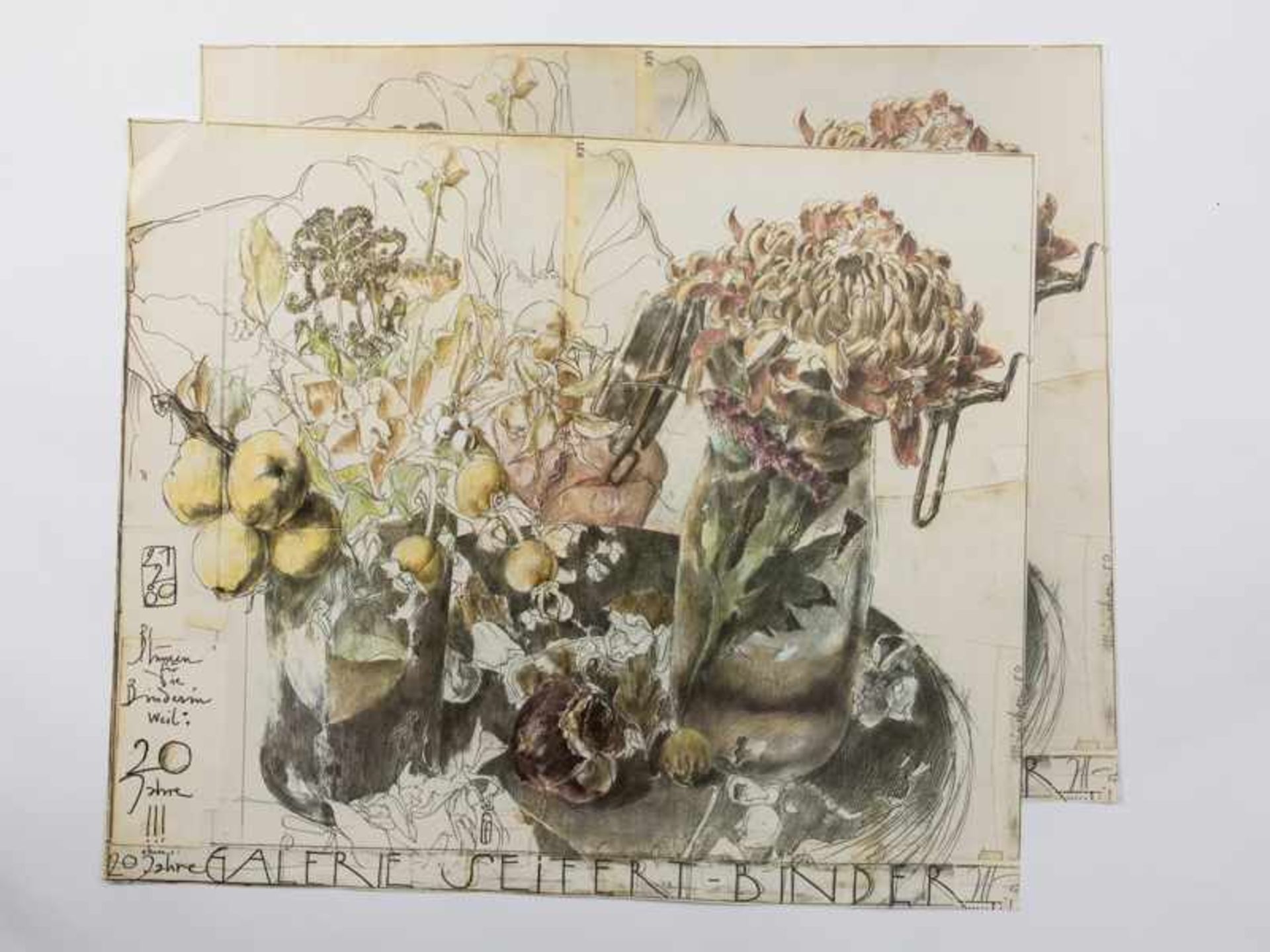 Janssen, Horst (1929 - 1995). 19 Plakate (Blumenmotive) der 1970/80er Jahre; Farboffsetdrucke, - Image 17 of 17