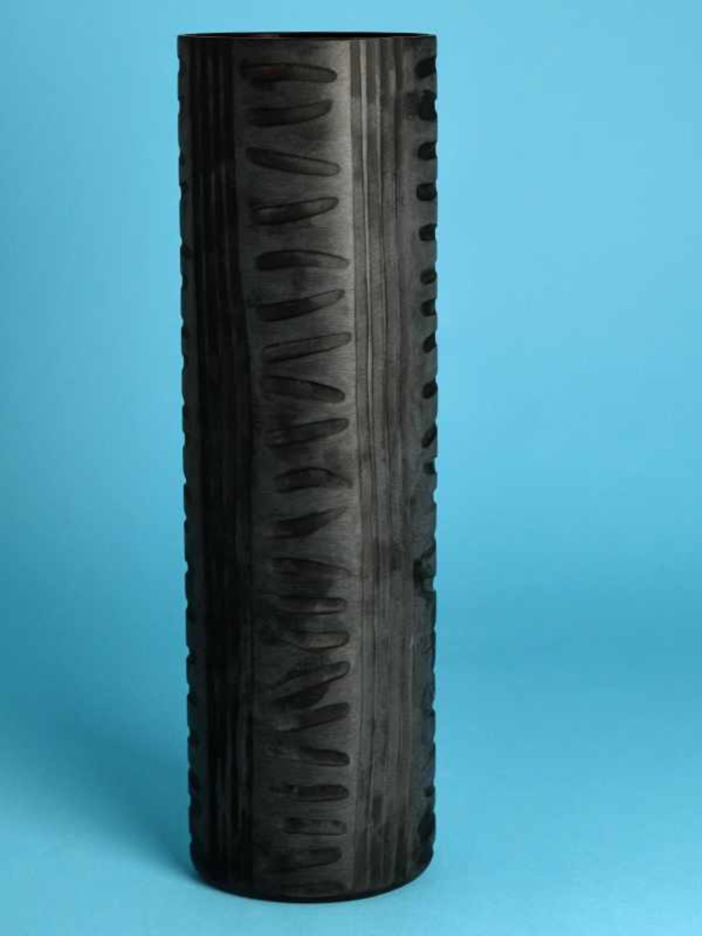 Große Vase "Maori", Entwurf Marcello Panza, Arcade/Murano, 2. Hälfte 20. Jh. Opakes, mattiertes, - Image 2 of 3