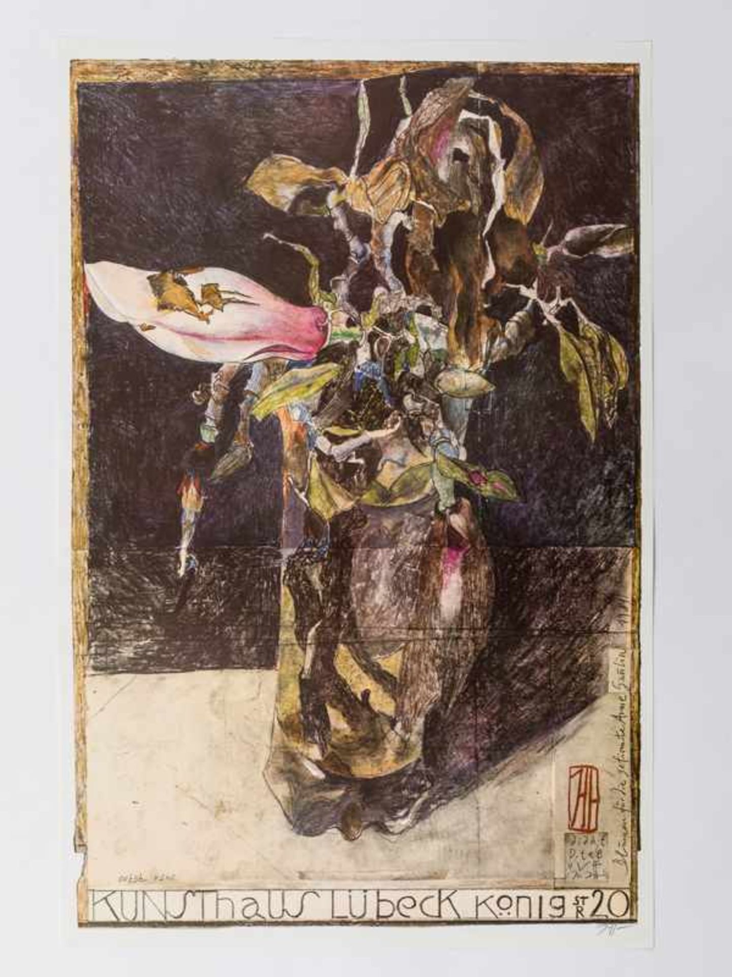 Janssen, Horst (1929 - 1995). 19 Plakate (Blumenmotive) der 1970/80er Jahre; Farboffsetdrucke, - Image 3 of 17