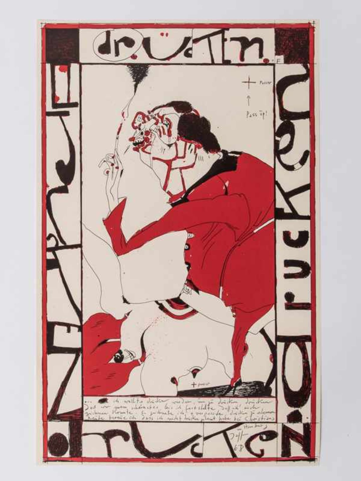 Janssen, Horst (1929 - 1995). 14 ältere Plakate, 1960er + 70er Jahre; Lithogr., Offsetdrucke + - Image 5 of 15