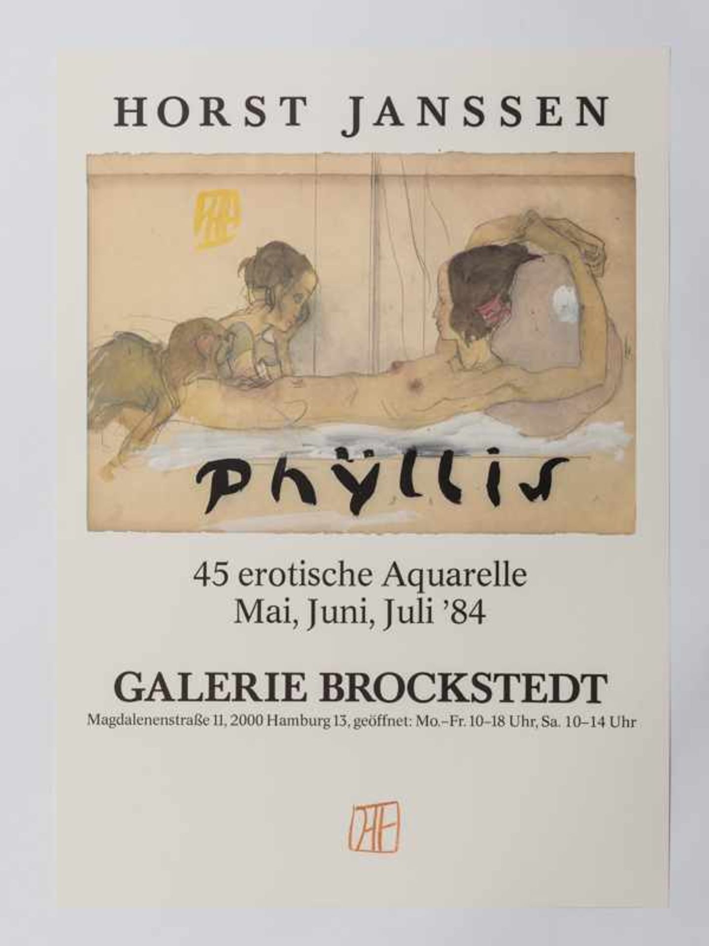 Janssen, Horst (1929 - 1995). 14 Plakate (m. erotischen Motiven) der 1970/80er Jahre; - Image 3 of 13