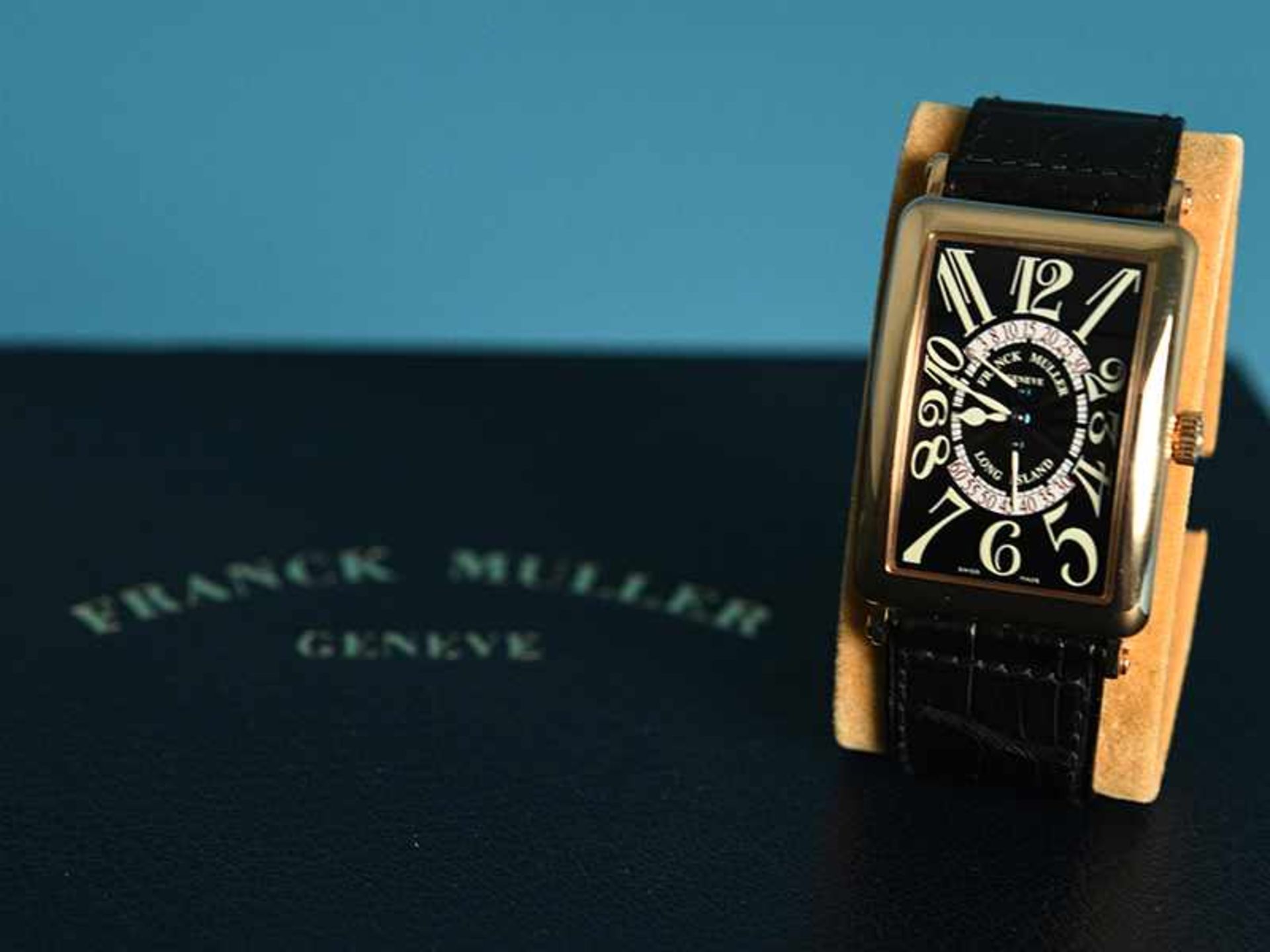 Seltene Herrenarmbanduhr, Chronograph, Franck Muller "Long Island, No. 488", Geneve, Zertifikat/ - Bild 8 aus 12