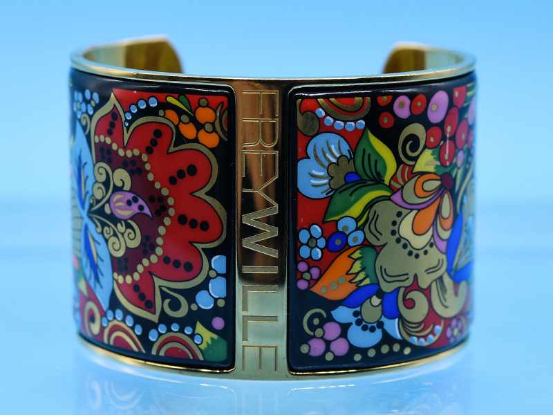 Armspange "Bracelet Manchette Aphrodite, Passionate Russia, Golden Kalinka", Frey Wille, Wien, 20. - Image 3 of 4