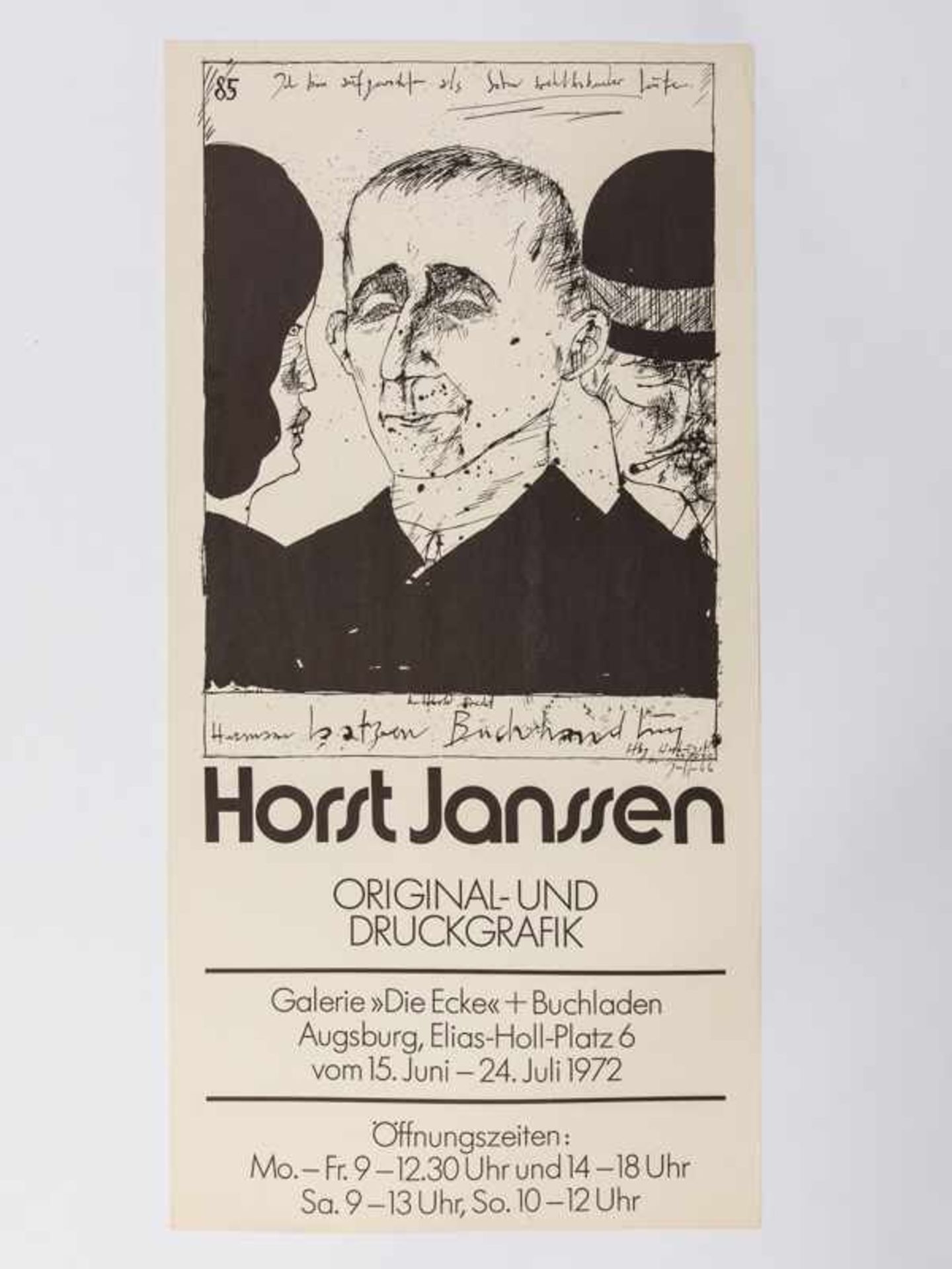 Janssen, Horst (1929 - 1995). 14 ältere Plakate, 1960er + 70er Jahre; Lithogr., Offsetdrucke + - Image 10 of 15