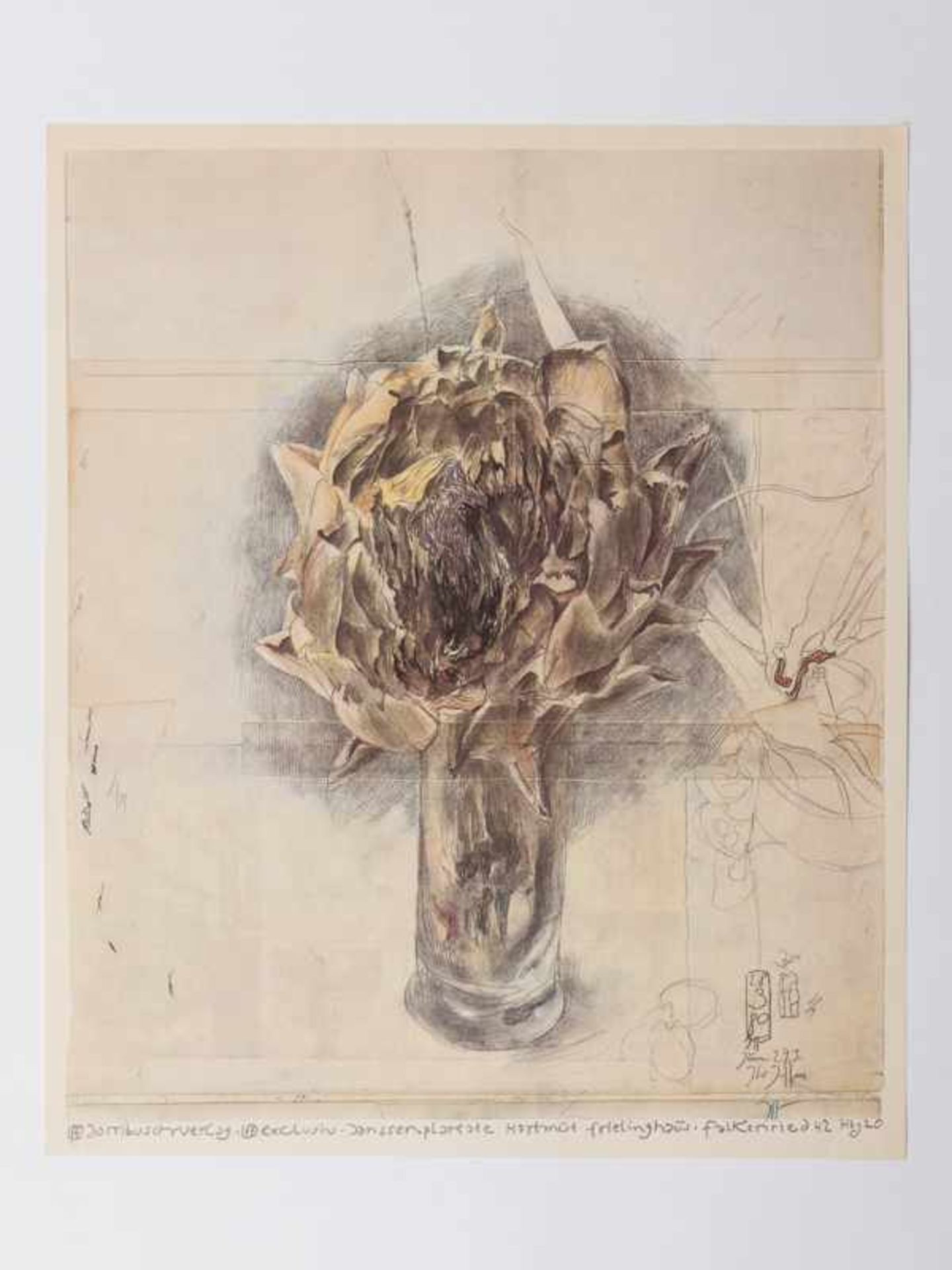 Janssen, Horst (1929 - 1995). 19 Plakate (Blumenmotive) der 1970/80er Jahre; Farboffsetdrucke, - Image 4 of 17