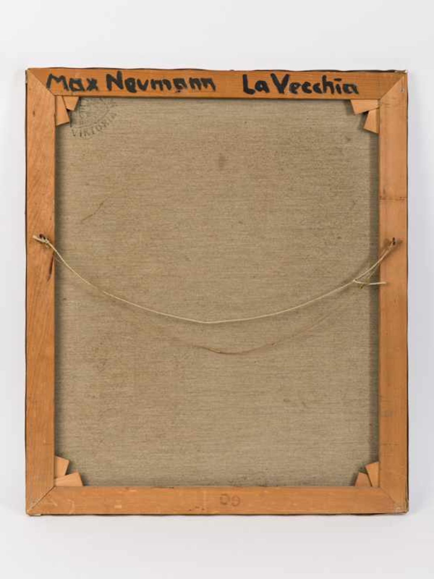 Neumann, Max (1885-1973). "La Vecchia"; Öl auf Leinwand; unten rechts signiert; ungerahmt; Maße - Image 4 of 4
