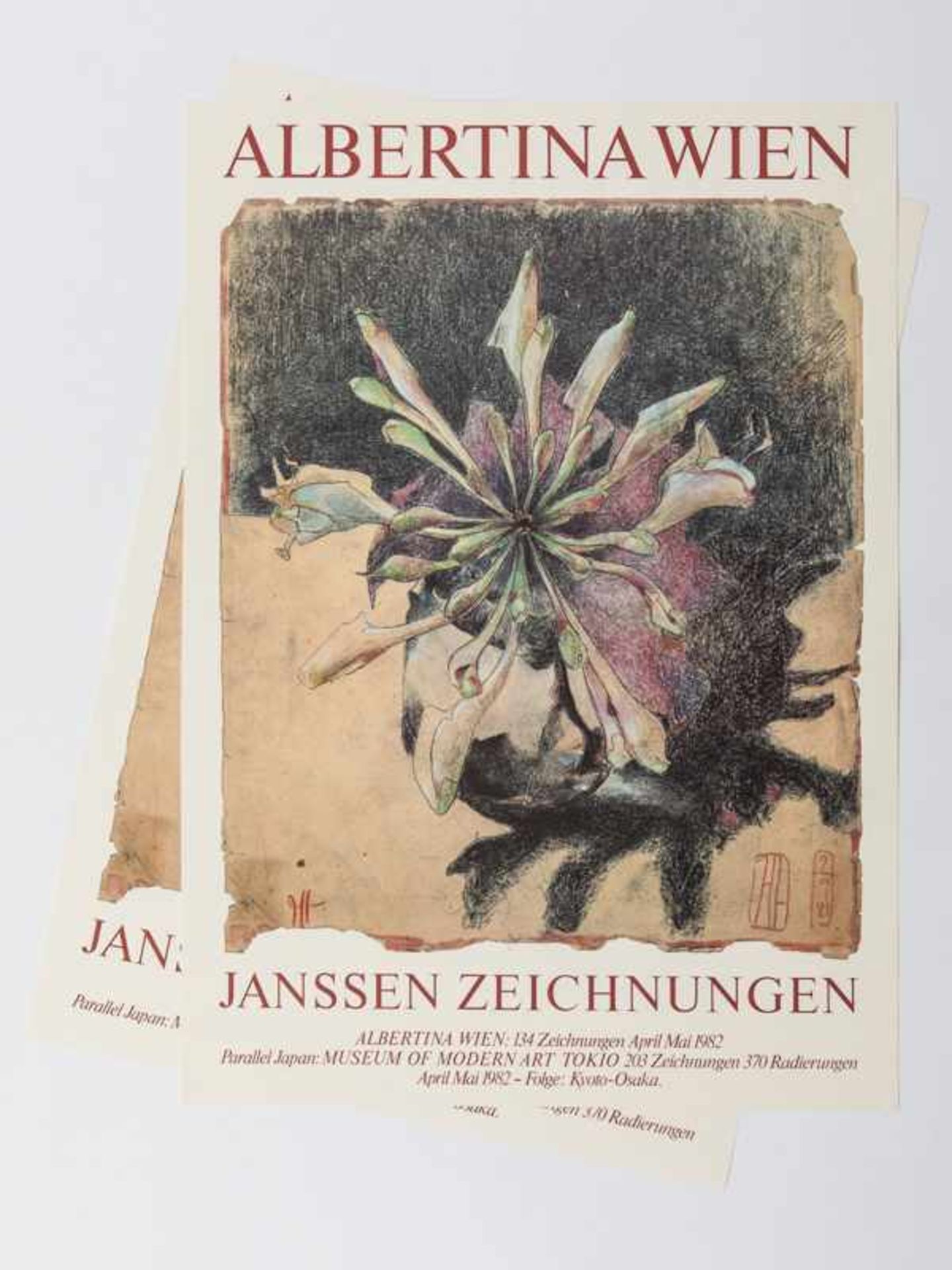 Janssen, Horst (1929 - 1995). 19 Plakate (Blumenmotive) der 1970/80er Jahre; Farboffsetdrucke, - Image 11 of 17