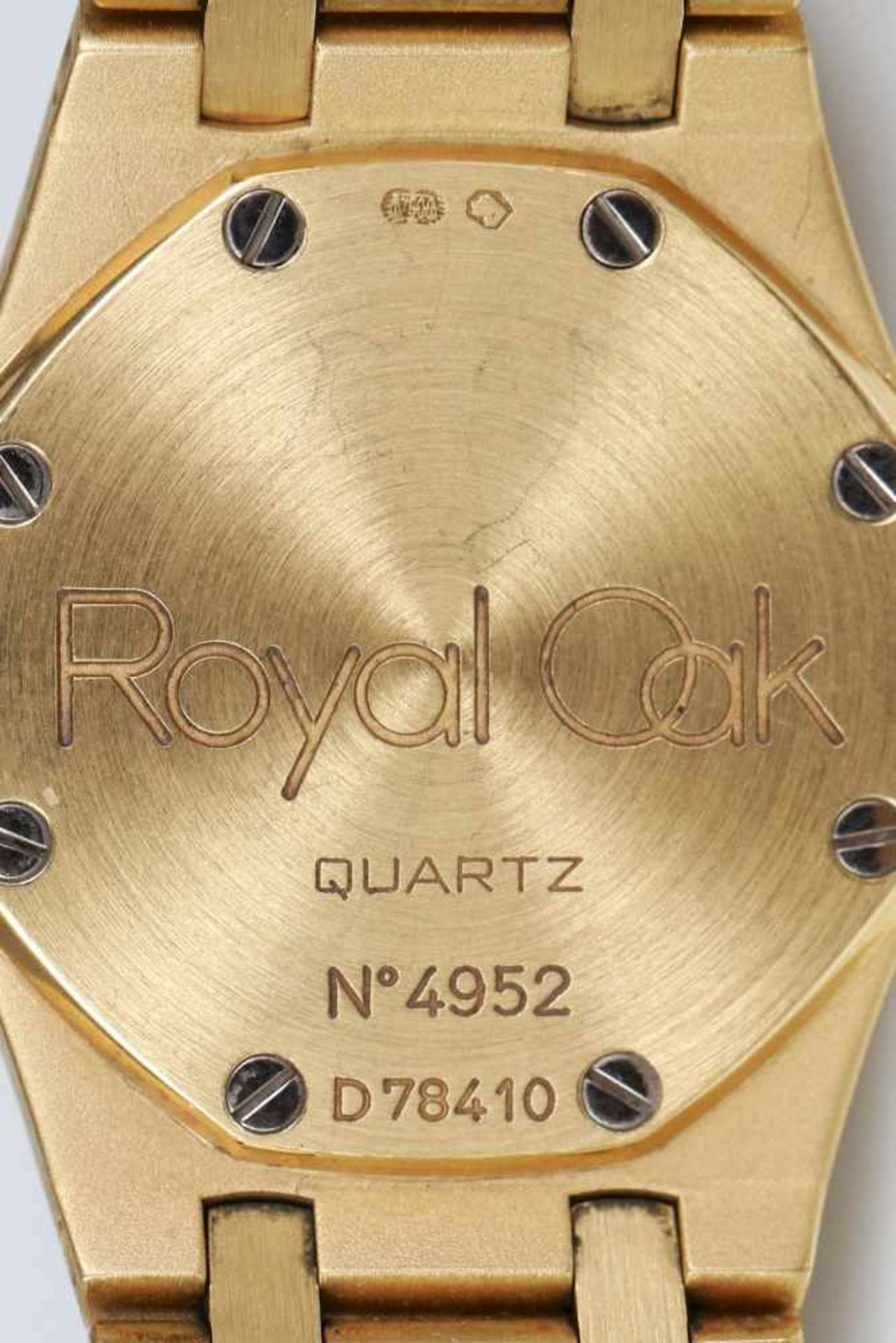 AUDEMARS PIGUET ArmbanduhrModell Royal Oak Lady, 750er Gelbgold (Gehäuse und Armband), oktogonale - Bild 2 aus 3