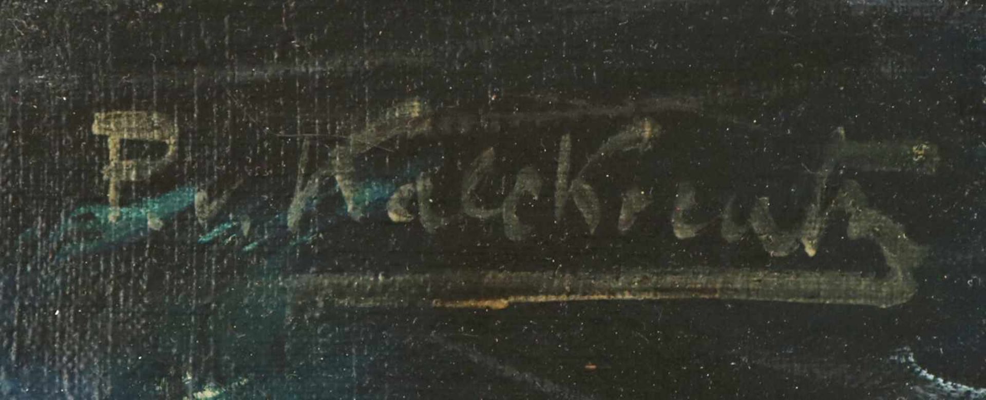 PATRICK VON KALCKREUTH (1898 Kiel - 1970 Starnberg)Öl auf Leinwand, ¨Meereswogen und Möwen¨, unten - Bild 2 aus 2