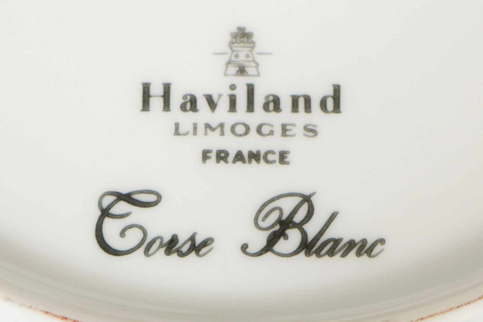 HAVILAND LIMOGES KaffeeserviceWeißporzellan, Torse blanc, gedrehte Wandung, vollständig für 12 - Bild 3 aus 4