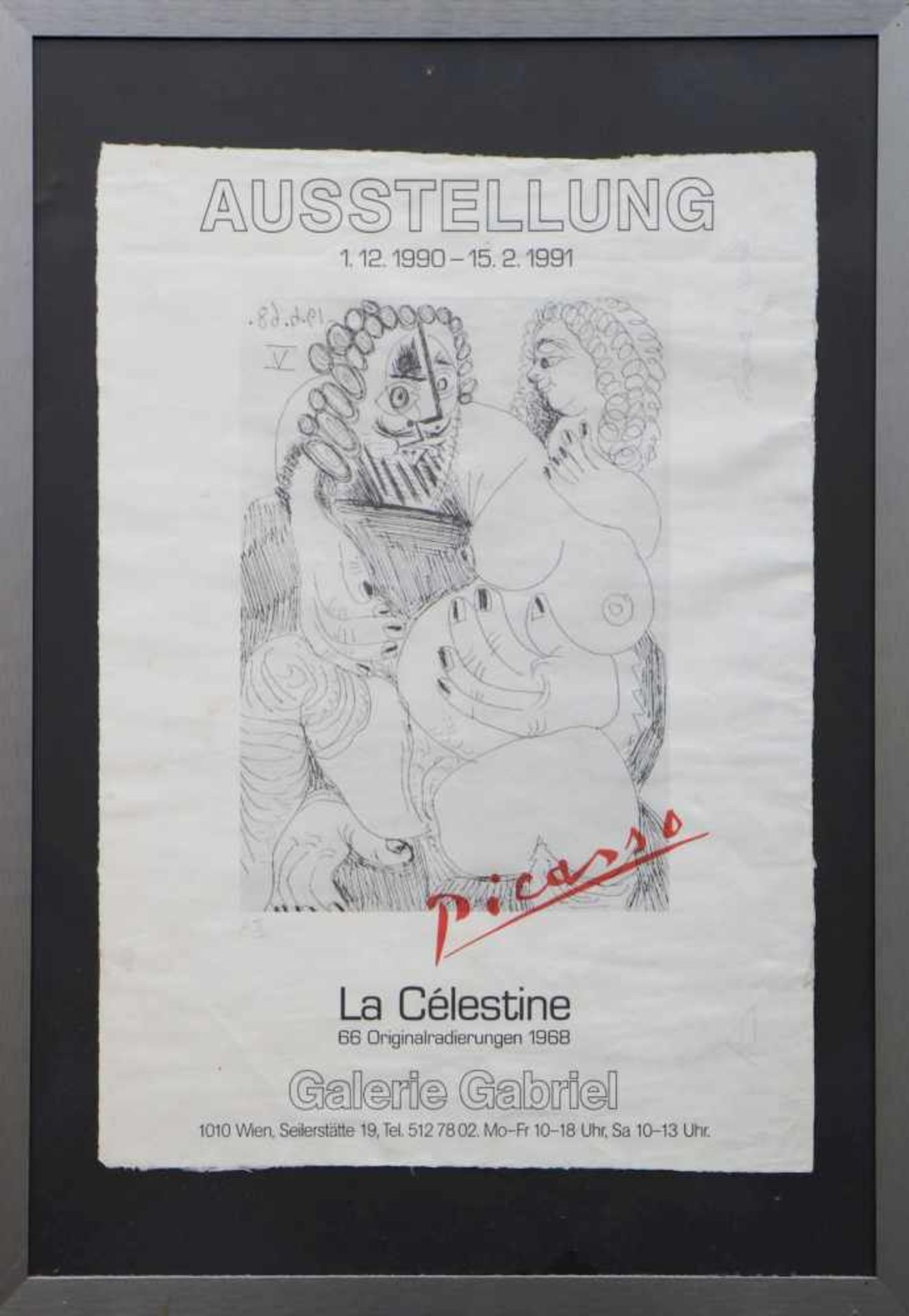 PABLO PICASSO (1881 Málaga/Spanien - 1973 Mougins/Frankreich) Ausstellungsplakat ¨La Célestine,