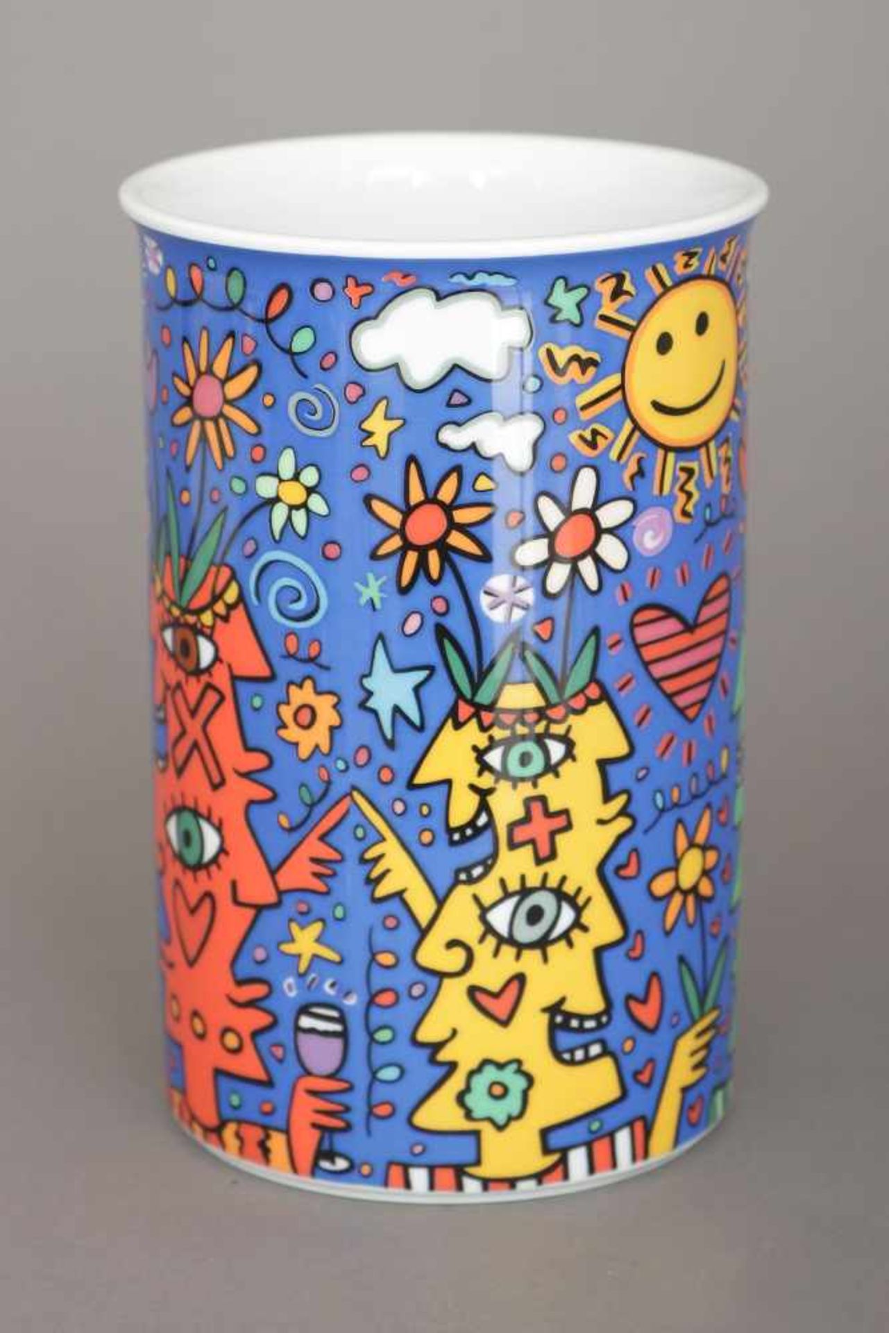 JAMES RIZZI (1950-2011) für ROSENTHAL (Studio line) Vase ¨Be here now¨Art Collection No. 1 (499er