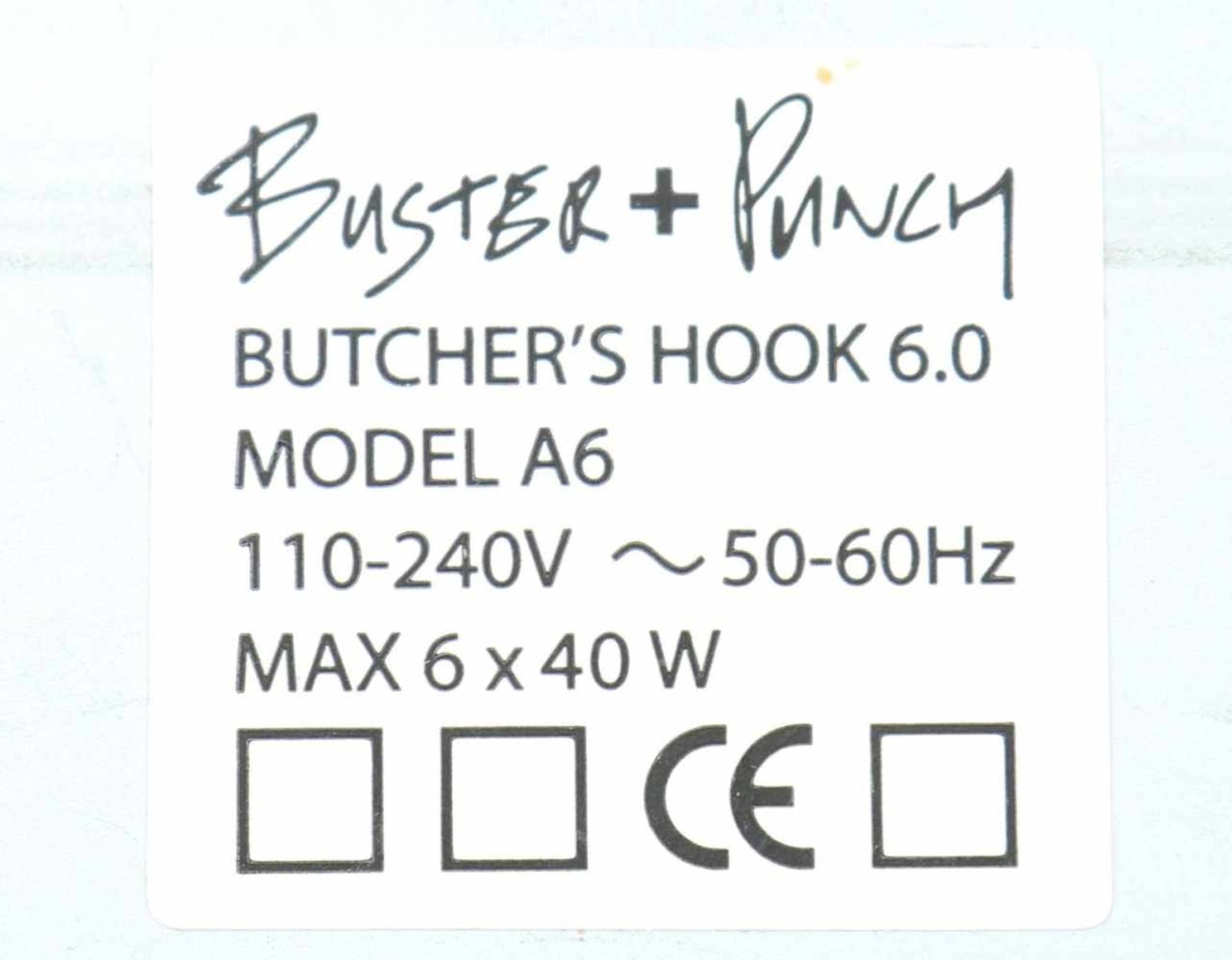 BUSTER & PUNCH Pendellampe6 elektrische Brennstellen, davon 4 mit grau beschichteten Metallschirmen, - Image 2 of 2