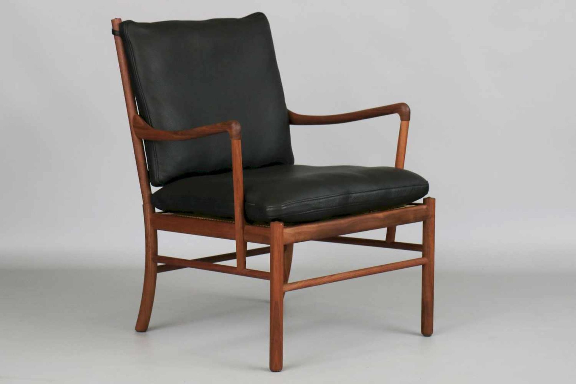 OLE WANSCHER ¨Colonial Chair¨ (OW 149)Ausführung CARL HANSEN, Dänemark, Rahmen Nussbaum geölt, Sitz-