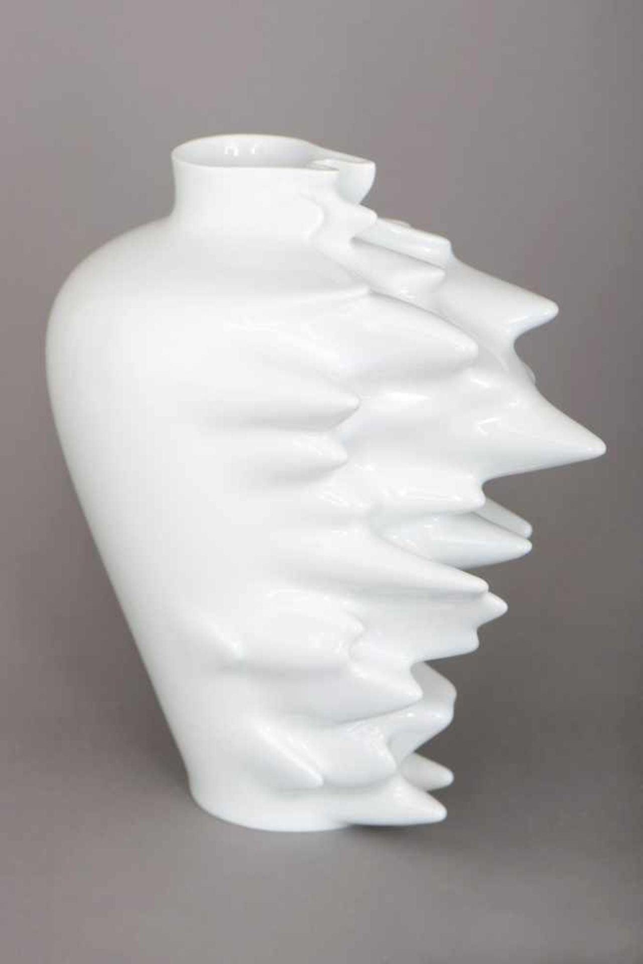 ROSENTHAL Vase ¨Fast¨Entwurf CEDRIC RAGOT, Weißporzellan, H ca. 30cm - Bild 2 aus 4