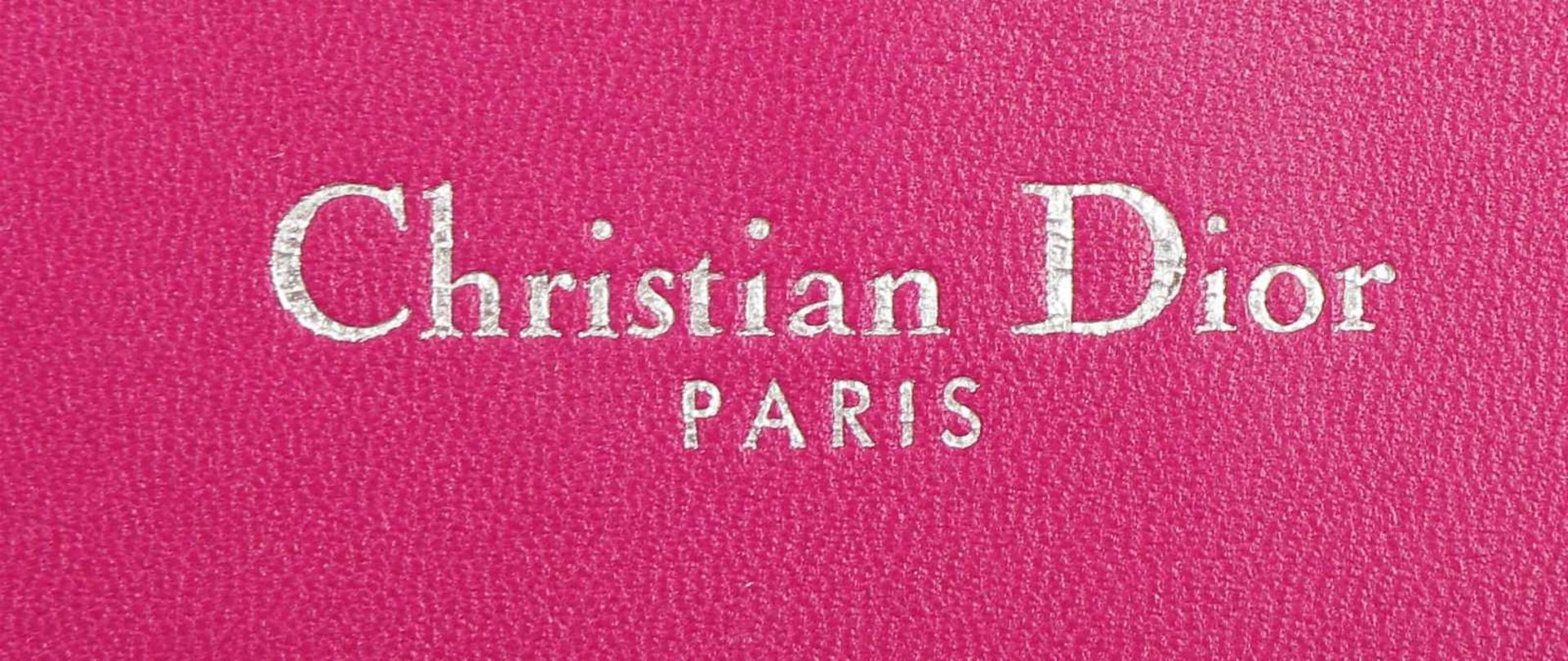 CHRISTIAN DIOR ¨Miss Dior Promenade¨ Handtaschefuchsiafarbenes Lammleder mit Steppnaht, Pouch- - Image 3 of 3