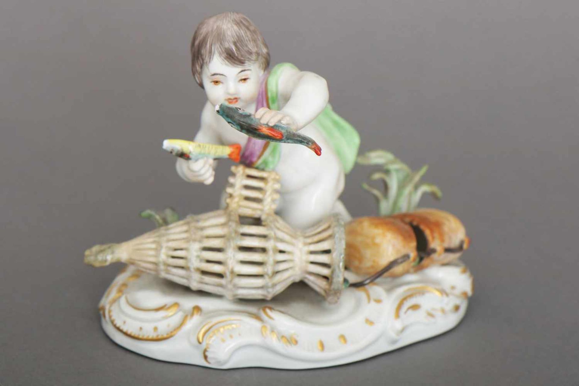 MEISSEN Porzellanfigur ¨Allegorie auf das Wasser¨ aus der Serie ¨Die vier Elemente¨Entwurf J.J.