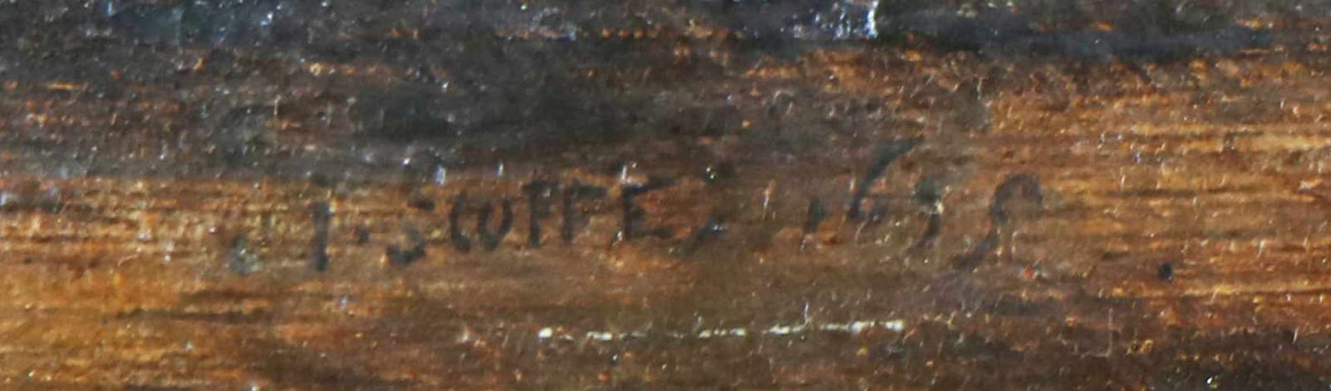 JAN JANSZ VAN DER STOFFE (1611 Leiden - 1682)Öl auf Holz, ¨Rastende Soldaten nach der Schlacht¨, - Bild 2 aus 2