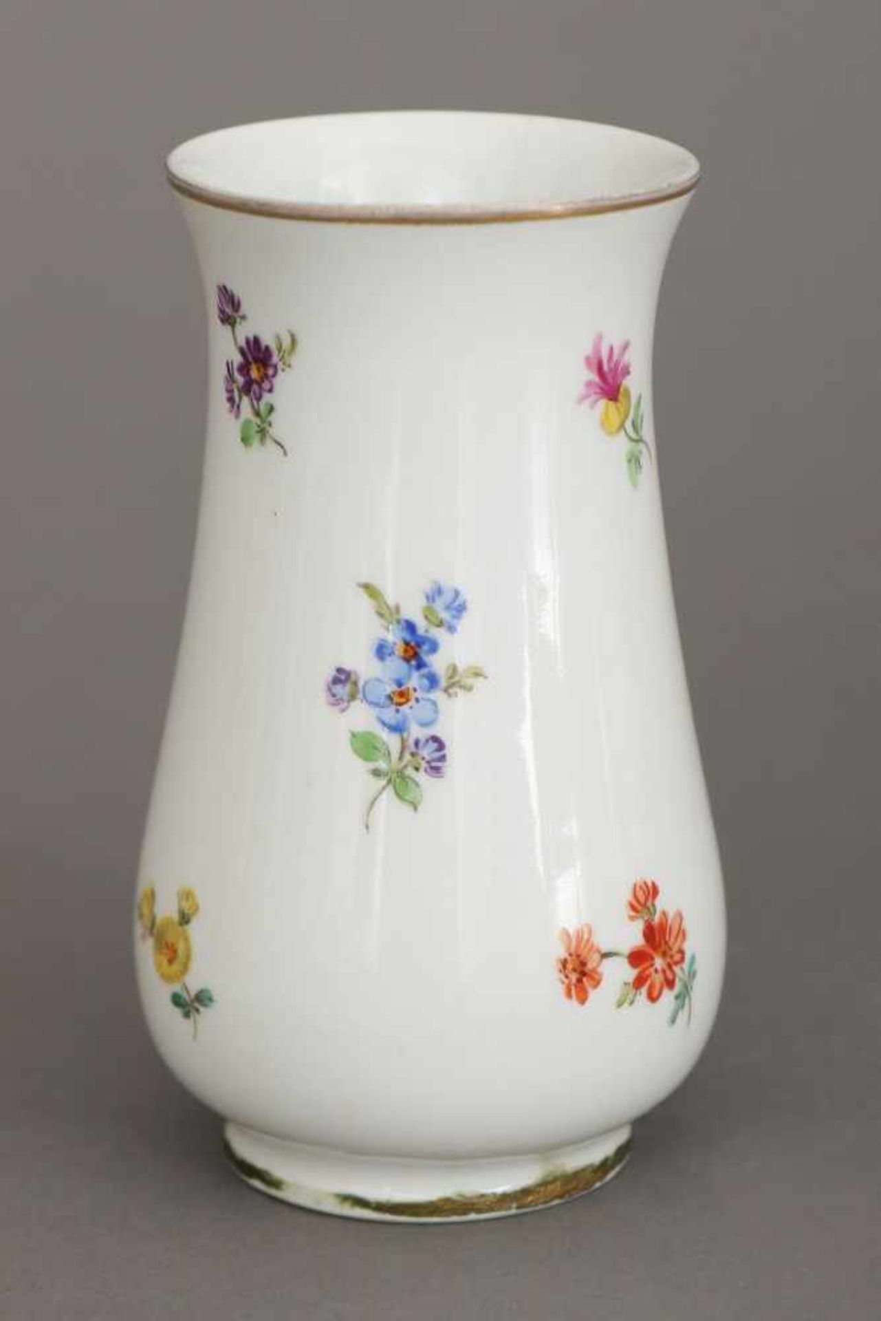 Konvolut MEISSEN Porzellan (3 Teile)Dekor ¨Streublume¨, Goldrand, bestehend aus 1 oval-passigen - Bild 4 aus 8