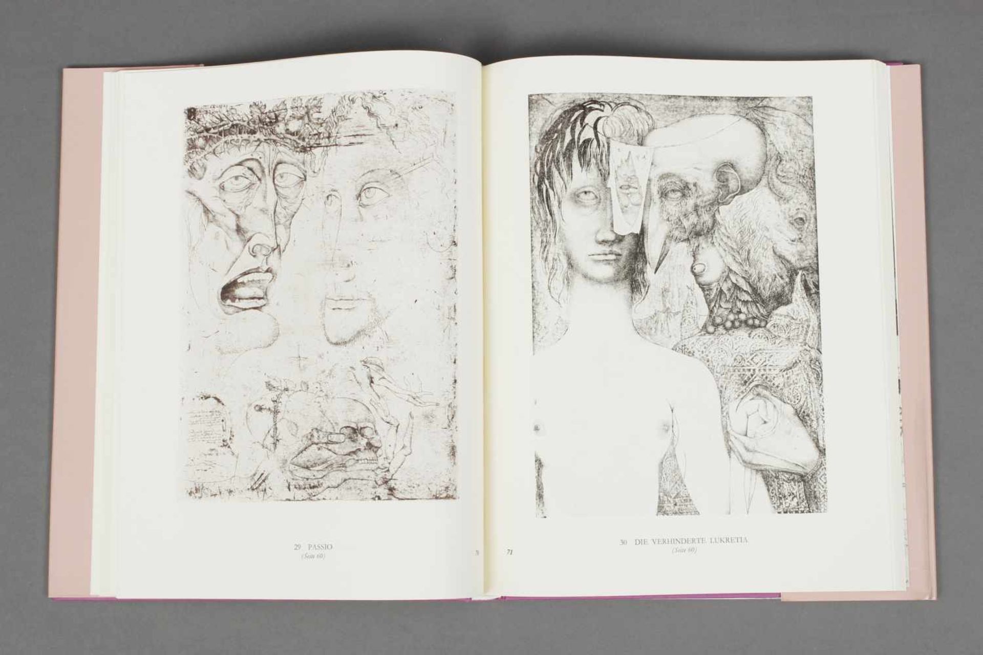 Künstlerbuch, ¨Ernst Fuchs. Das graphische Werk¨ von Helmut Weis, mit 1 eingebundenen Radierung ¨Eva - Image 2 of 2