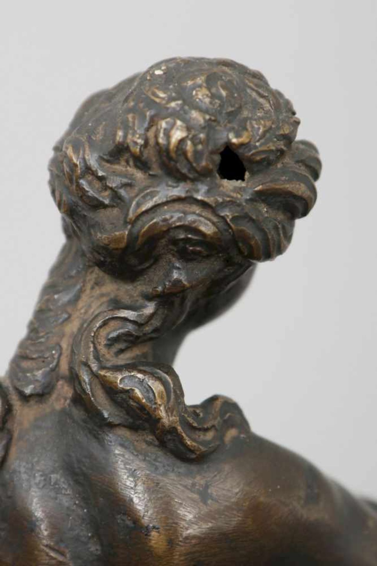 ALESSANDRO VITTORIA (1525 Trient - 1608 Venedig) Bronzefigur ¨Juno mit Pfau¨dunkel patiniert, wohl - Bild 5 aus 6