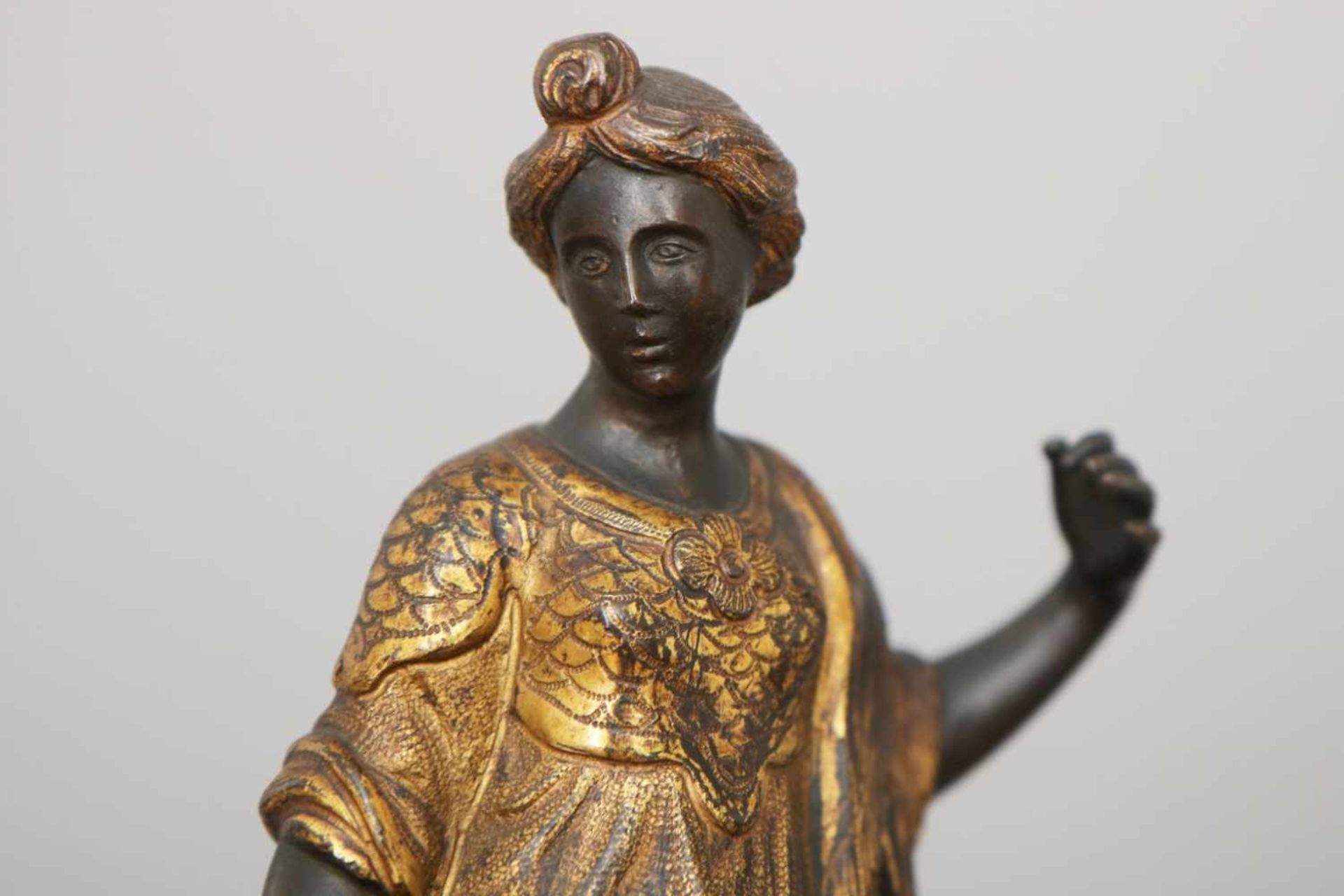Wohl BARTOLOMEO NERONI, gen. IL RICCIO (1505 Siena - 1571 ebenda) Bronzefigur ¨Athene¨dunkel - Image 5 of 5