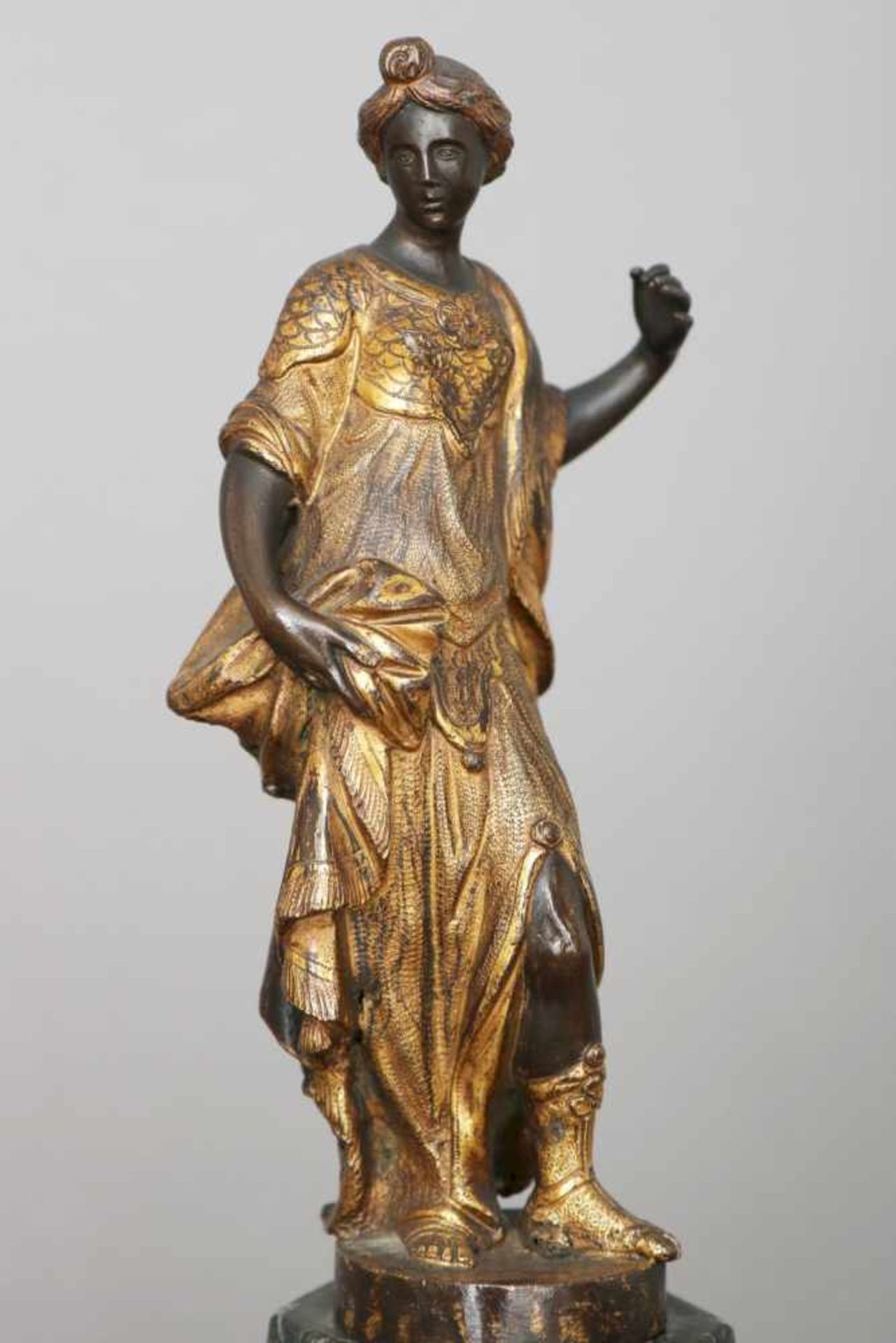 Wohl BARTOLOMEO NERONI, gen. IL RICCIO (1505 Siena - 1571 ebenda) Bronzefigur ¨Athene¨dunkel - Image 4 of 5