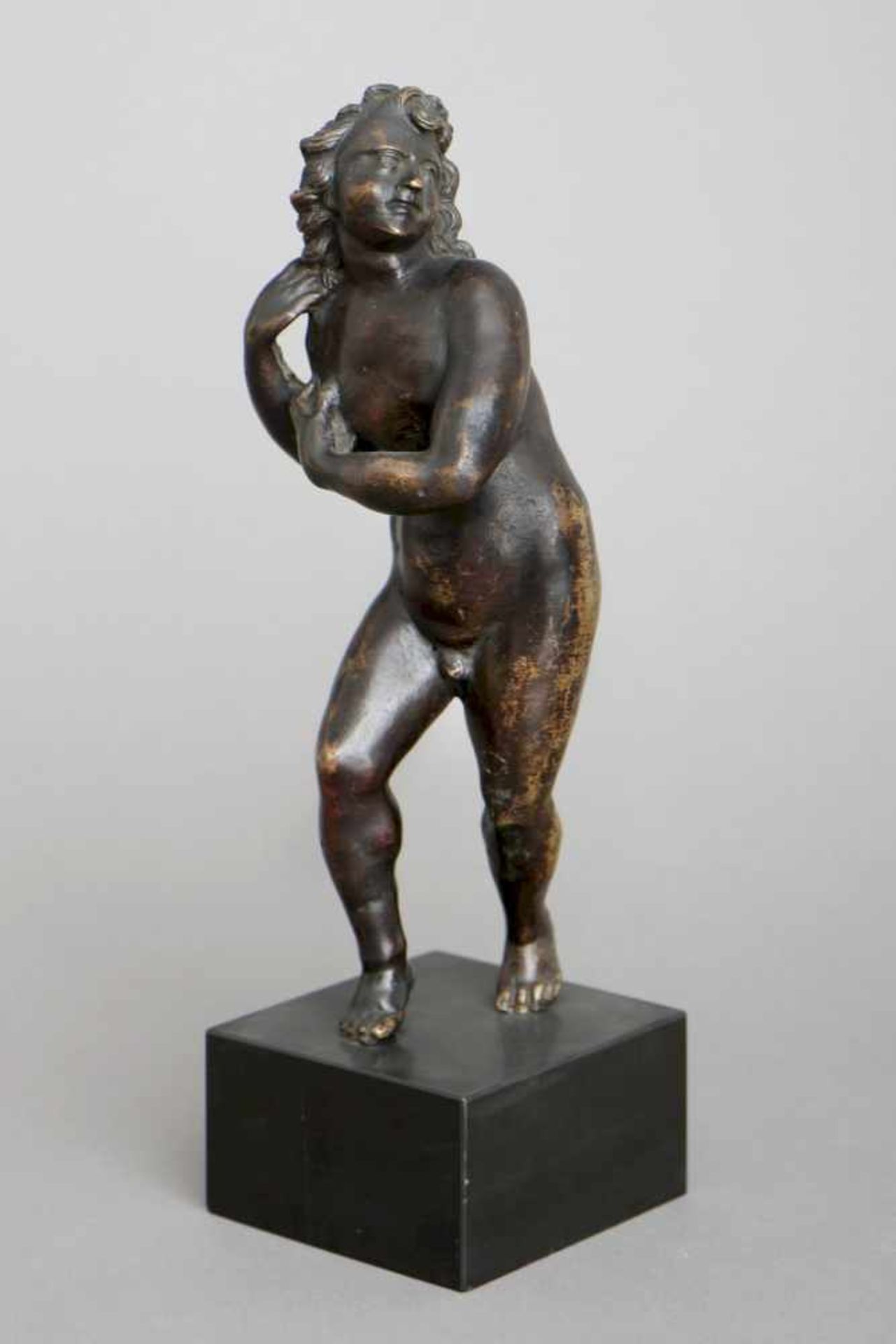 UNBEKANNTER (wohl flämischer) MEISTER Bronzefigur ¨Diebischer Hermaphrodit (Sohn Aphrodites und