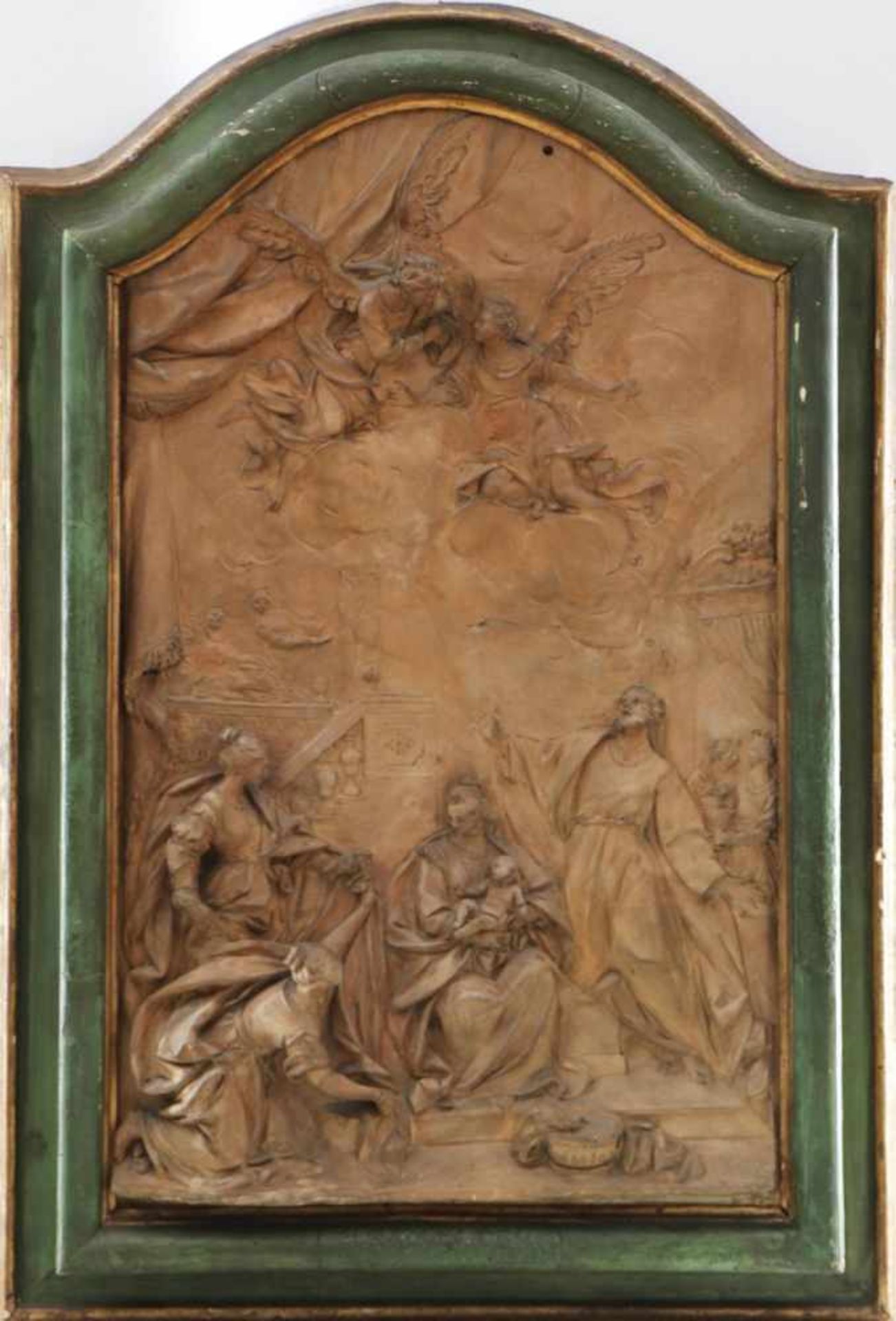 Zugeschrieben GIUSEPPE MARIA MAZZA (1653 Bologna - 1741 ebenda) Stuckrelief ¨Die Geburt der Maria¨