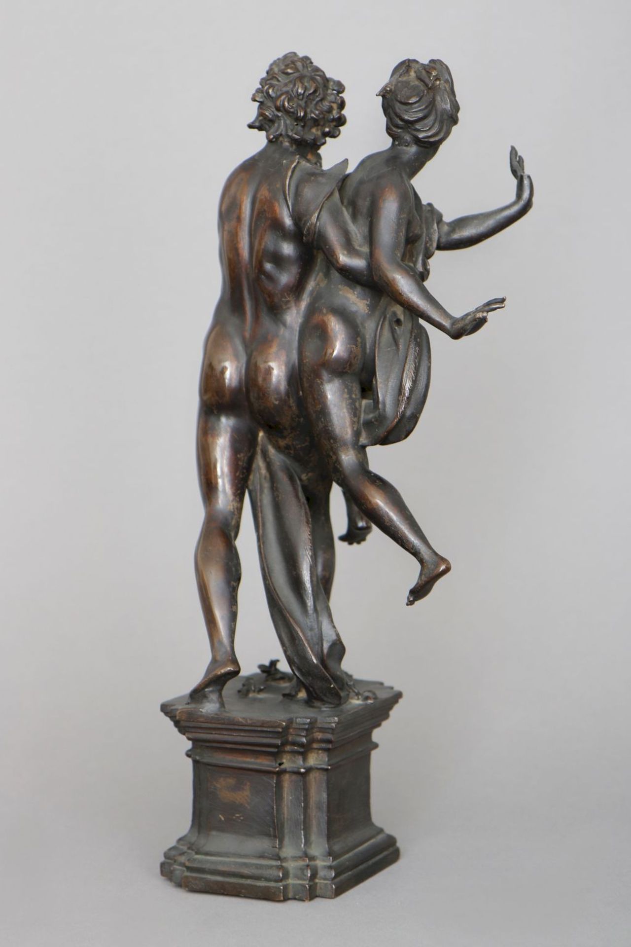 Wohl LORENZO MATTIELLI (1687 Vicenza - 1748 Dresden) Bronzefigur ¨Pluto entführt Proserpina¨ - Bild 2 aus 5