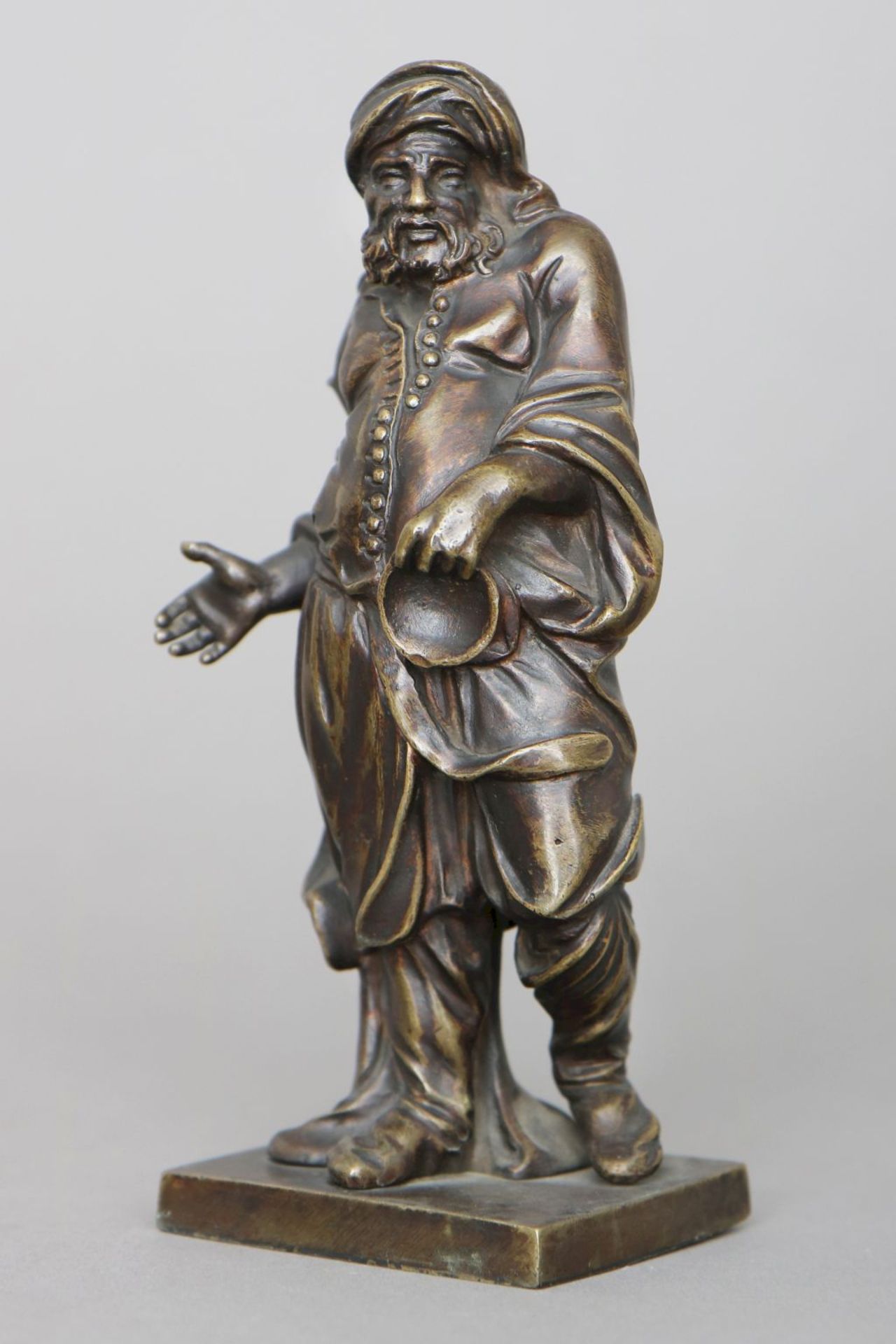 PIERRE LEGROS (1629 Chartres - 1714 Paris) Figurengruppe ¨3 Philosophen¨ Bronze, überwiegend braun - Bild 6 aus 7