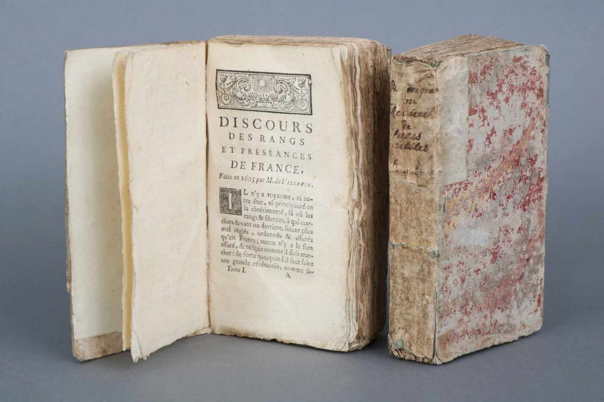 2 Bücher, ¨Curiosites Historiques ou Recueil de Pieces Utiles a l´Histoire de France¨3 Bände,
